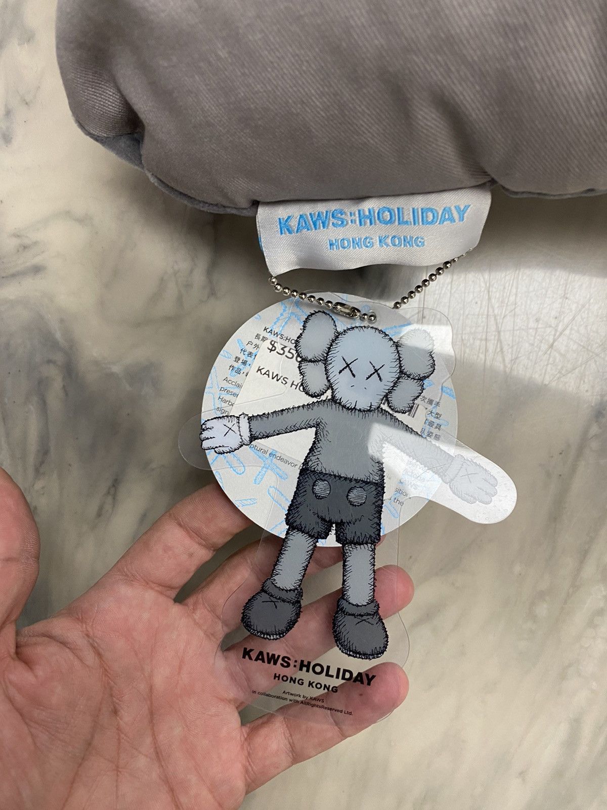 Kaws Kaws Holiday Hong Kong Cushion Grey authentic pillow Size ONE SIZE - 6 Thumbnail