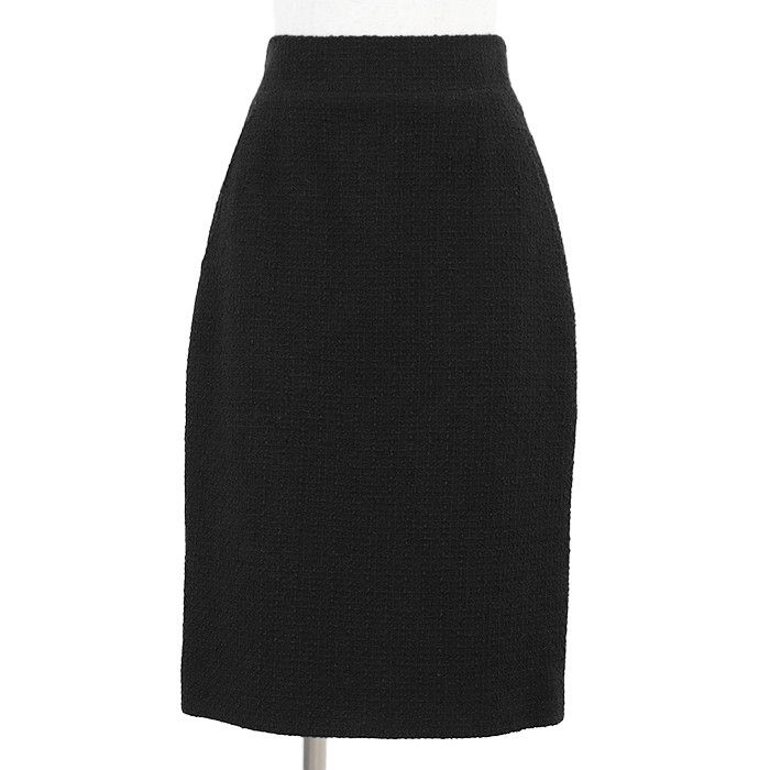 Chanel Chanel Chanel 09C P34889 Tweed Wool Skirt Leather Skirts P34889 DUTY FREE for USA Size ONE SIZE - 1 Thumbnail
