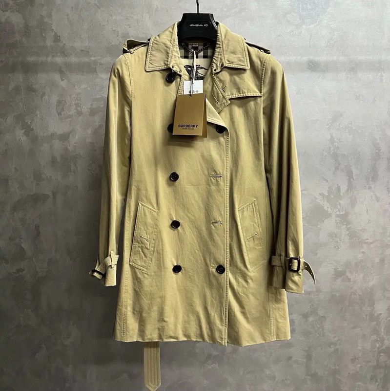 Burberry Burberry Khaki Cotton Men's Trench Coat Size US XL / EU 56 / 4 - 1 Thumbnail