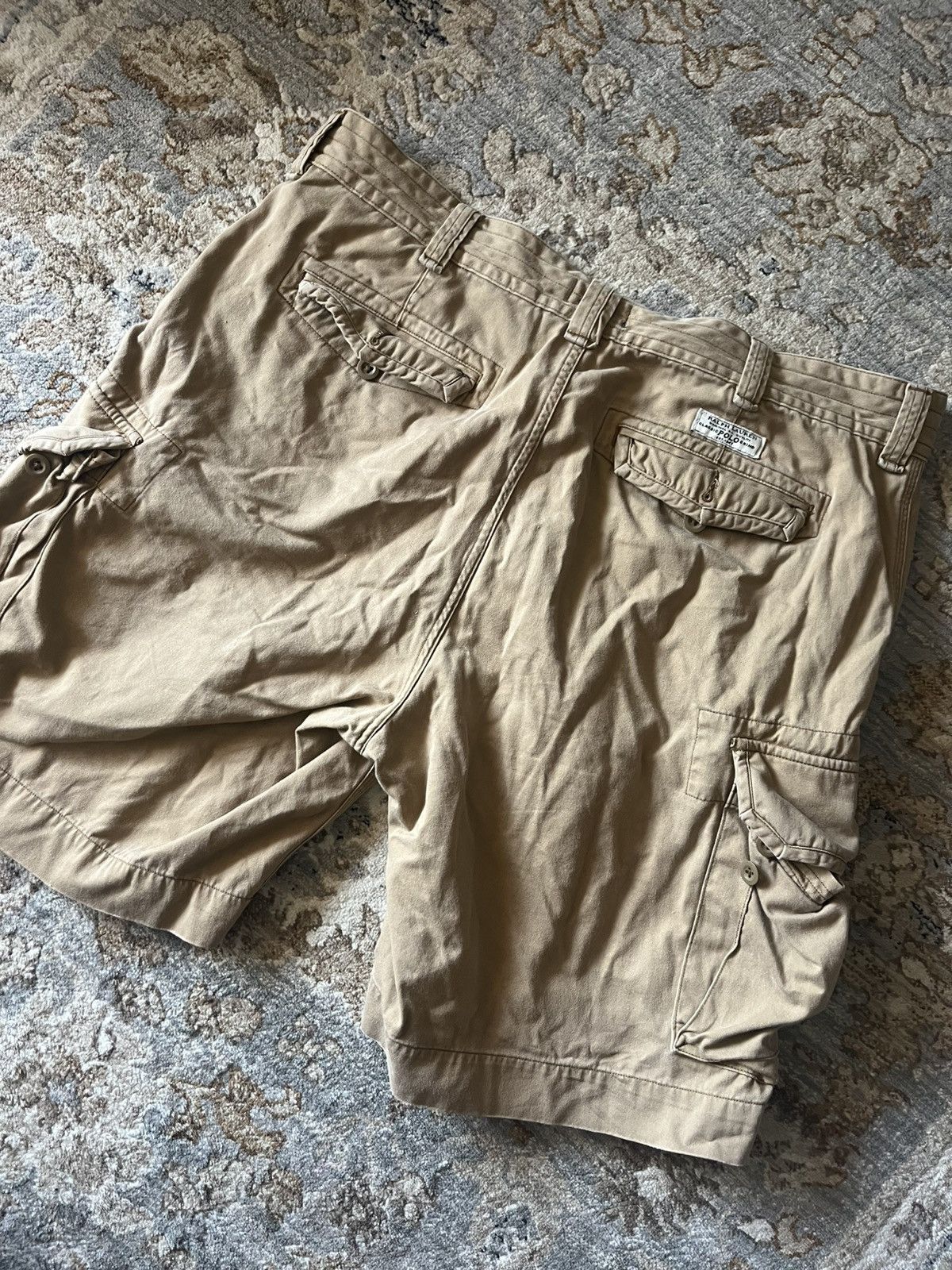 Polo Ralph Lauren MENS POLO RALPH LAUREN CARGO SHORTS BEIGE 40 Size US 40 / EU 56 - 6 Thumbnail