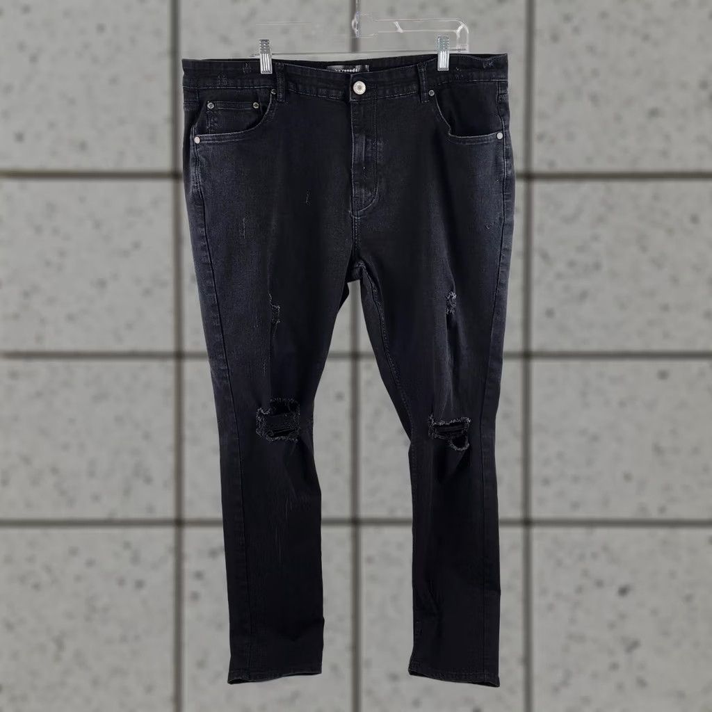 SERENEDE Serenede Black Ripped Distressed Denim Jeans | Grailed