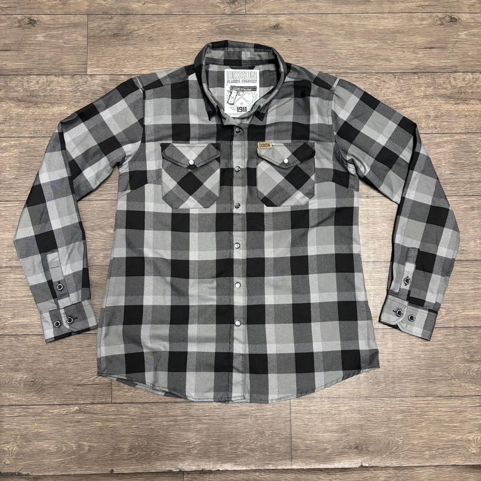 Dixxon Dixxon Flannel Co. 1911 Flannel Button Shirt Sz S Women Gray Size S / US 4 / IT 40 - 1 Thumbnail