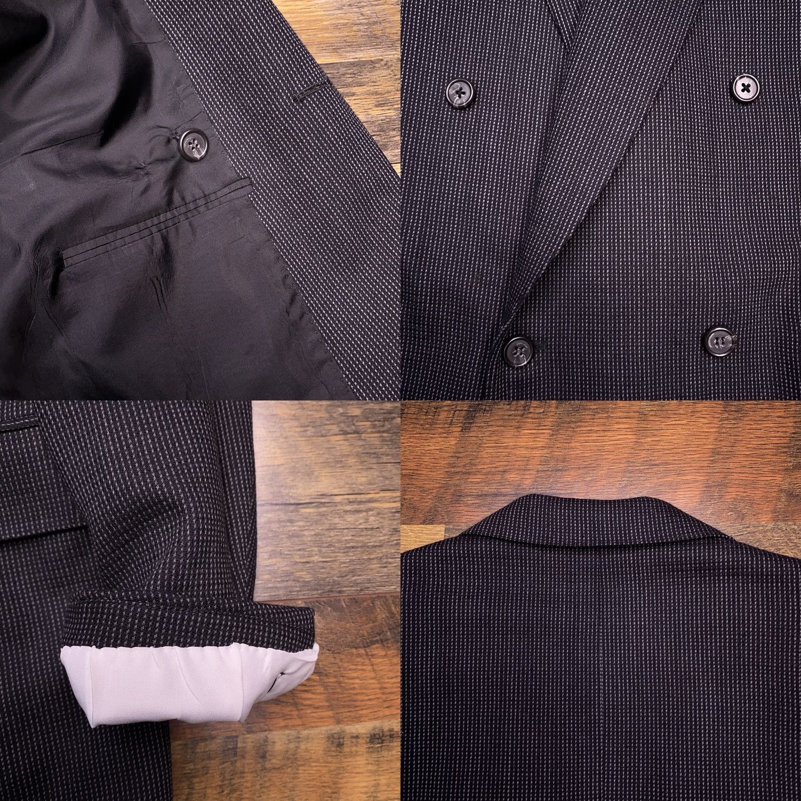Corneliani Corneliani Double Breasted Blazer 40 Long Wool Italy Suit Jacket Men Blazer Winter Sale Size 40R - 8 Thumbnail