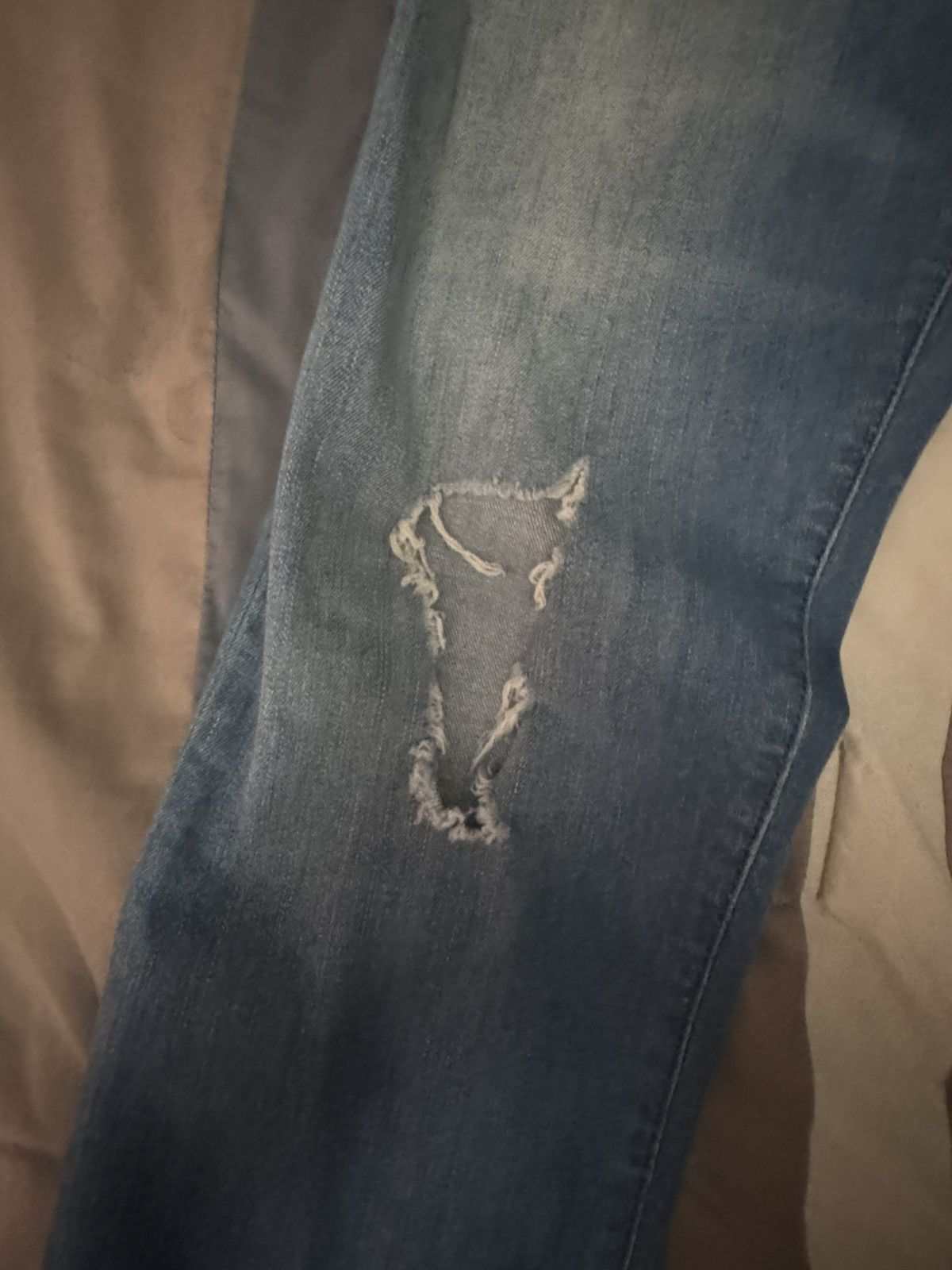 Armani Exchange Blue Ripped Armani Exchange Jeans Size US 36 / EU 52 - 6 Thumbnail