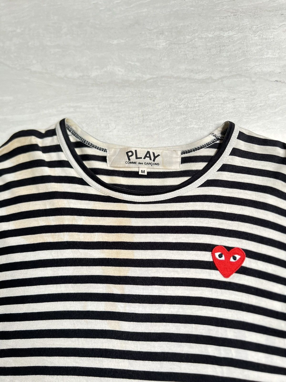 Comme des Garcons Comme Des Garcons Play Striped T-shirt Size US S / EU 44-46 / 1 - 9 Thumbnail