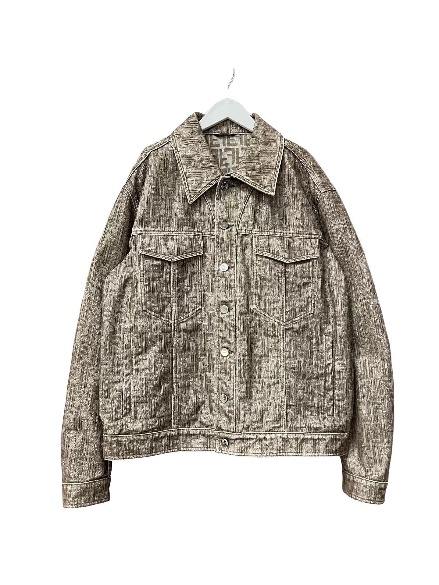 Fendi Fendi FF Logo Denim Jacket Size L Size US L / EU 52-54 / 3 - 1 Thumbnail