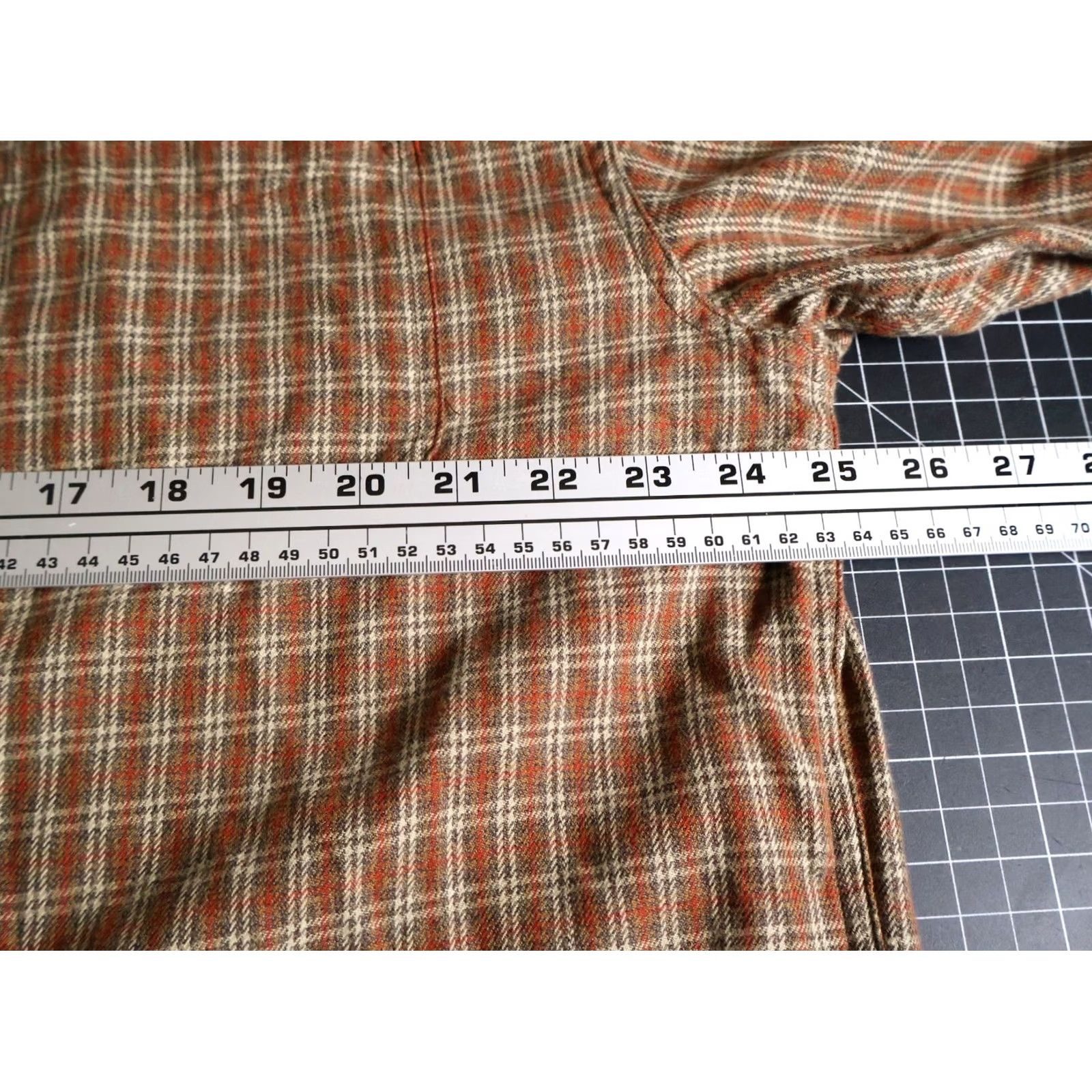 Vintage VINTAGE Structure Flannel Shirt Men's Large Brown Plaid Lightweight Relaxed Fit 90s Size US L / EU 52-54 / 3 - 5 Thumbnail