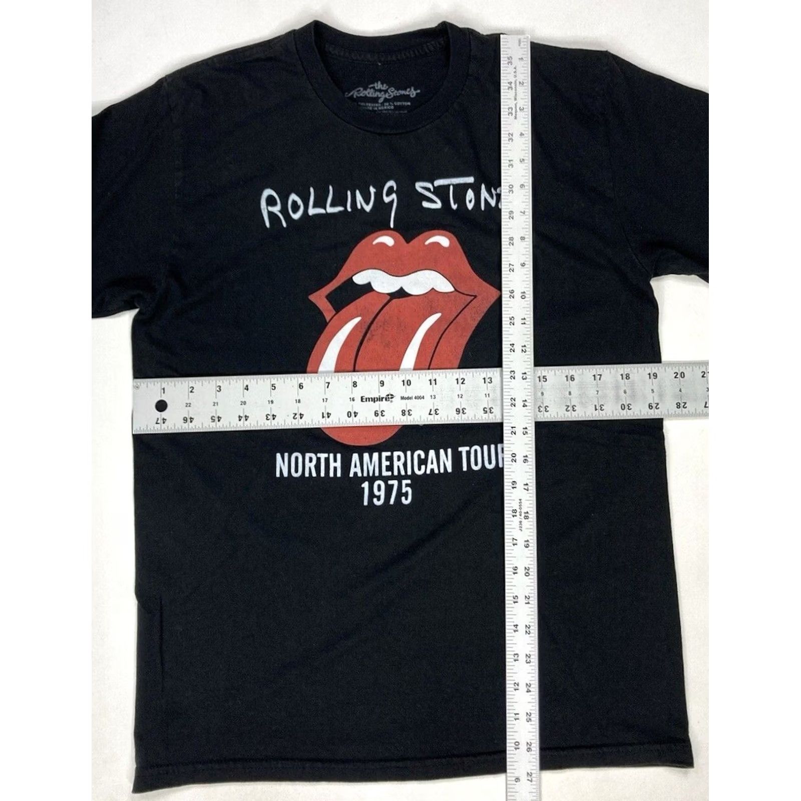 Vintage VINTAGE The Rolling Stones North American Tour 1975 Graphic T-shirt Men Medium Black Logo Music Shirt Mens Size US M / EU 48-50 / 2 - 5 Thumbnail