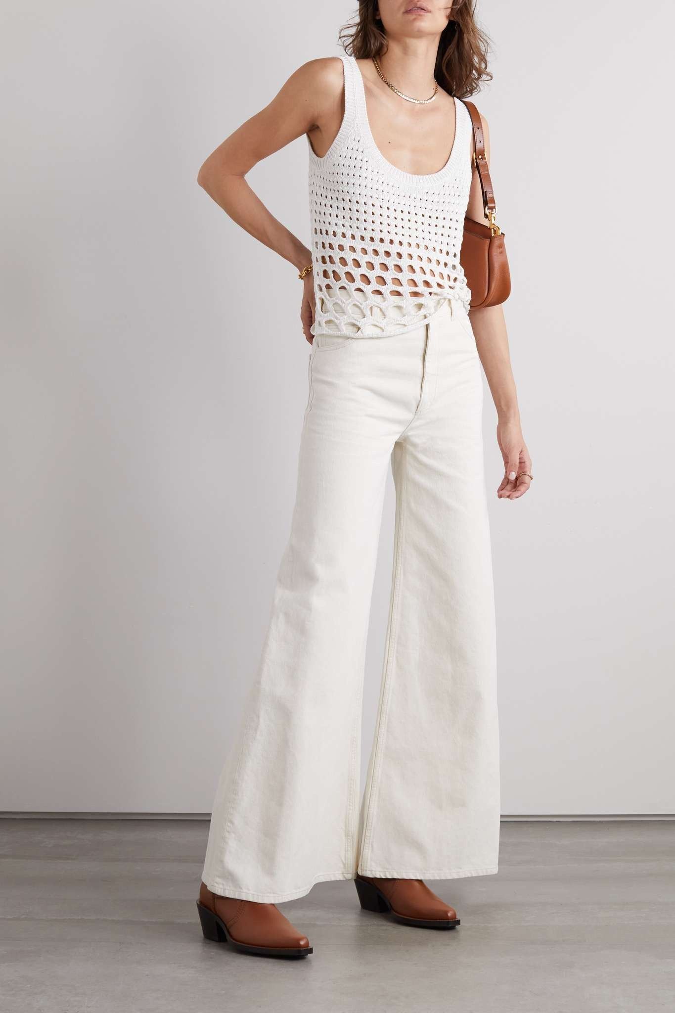 Chloe o1y0825 Silk Blouse in White Size XS / US 0-2 / IT 36-38 - 2 Thumbnail
