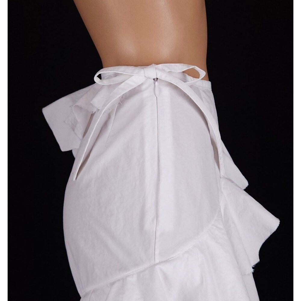 Marques'Almeida Marques Almeida Asymmetrical Tiered Skirt Size 6 White $375 Size 28" / US 6 / IT 42 - 4 Thumbnail