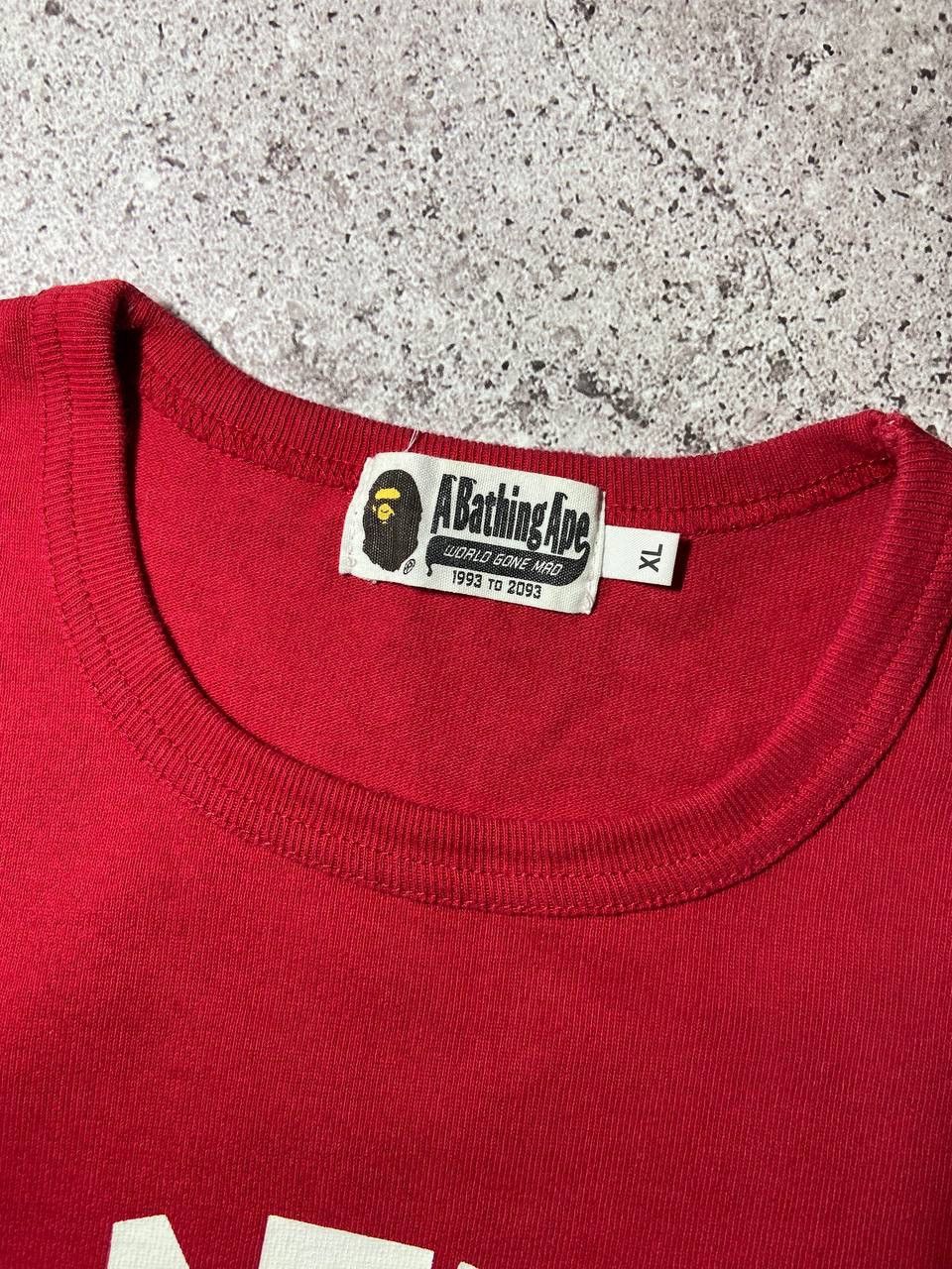 Bape BAPE College Logo Heavyweight Tee Red A Bathing Ape Size XL Size US XL / EU 56 / 4 - 7 Thumbnail
