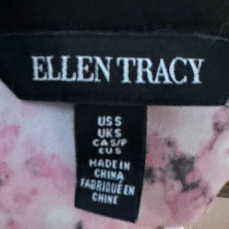 Ellen Tracy Ellen Tracy Floral Print Blouse Tunic – Keyhole Neckline Size S / US 4 / IT 40 - 5 Thumbnail