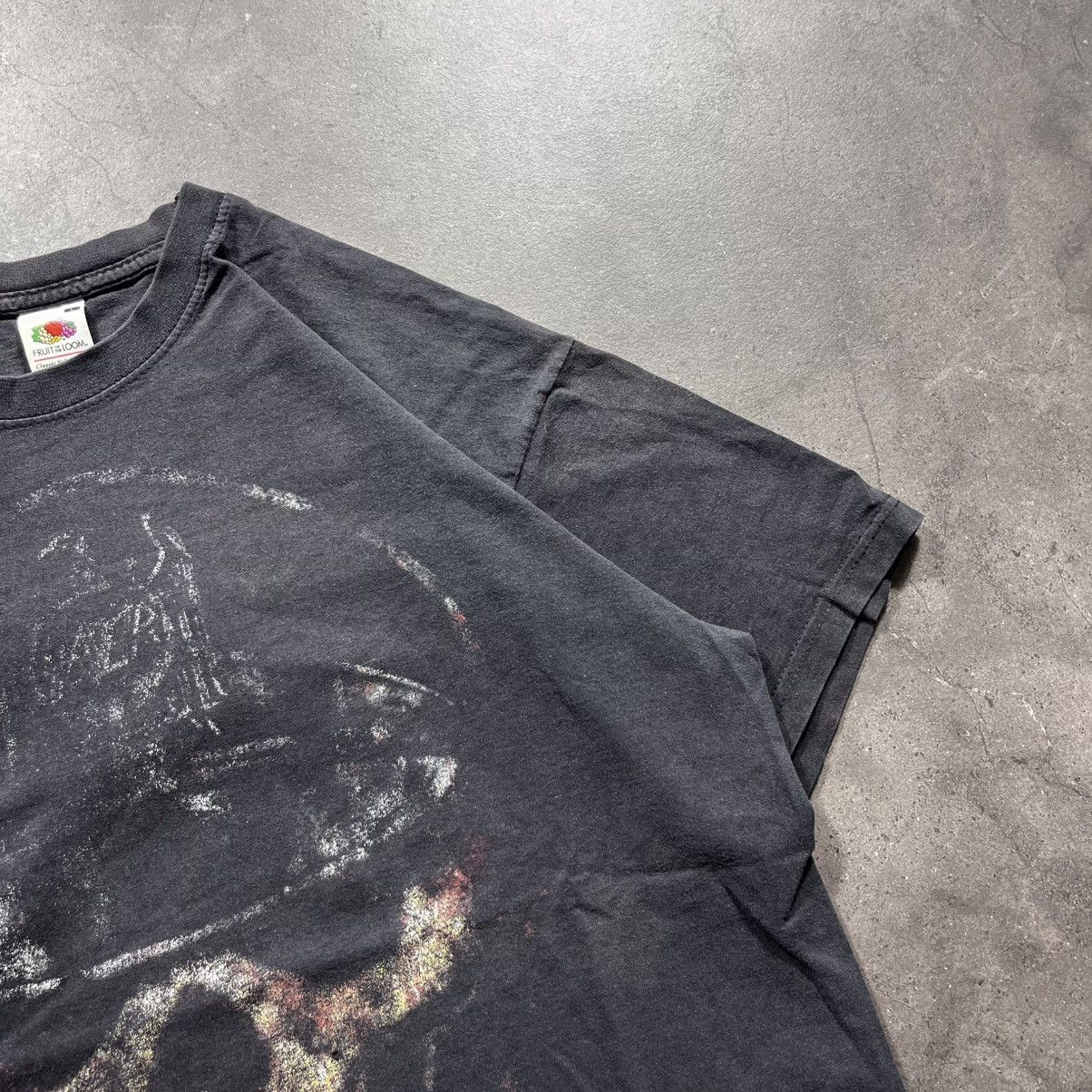 Vintage Vintage 00s Slayer sun faded rock metal band tshirt tee Size US L / EU 52-54 / 3 - 3 Thumbnail