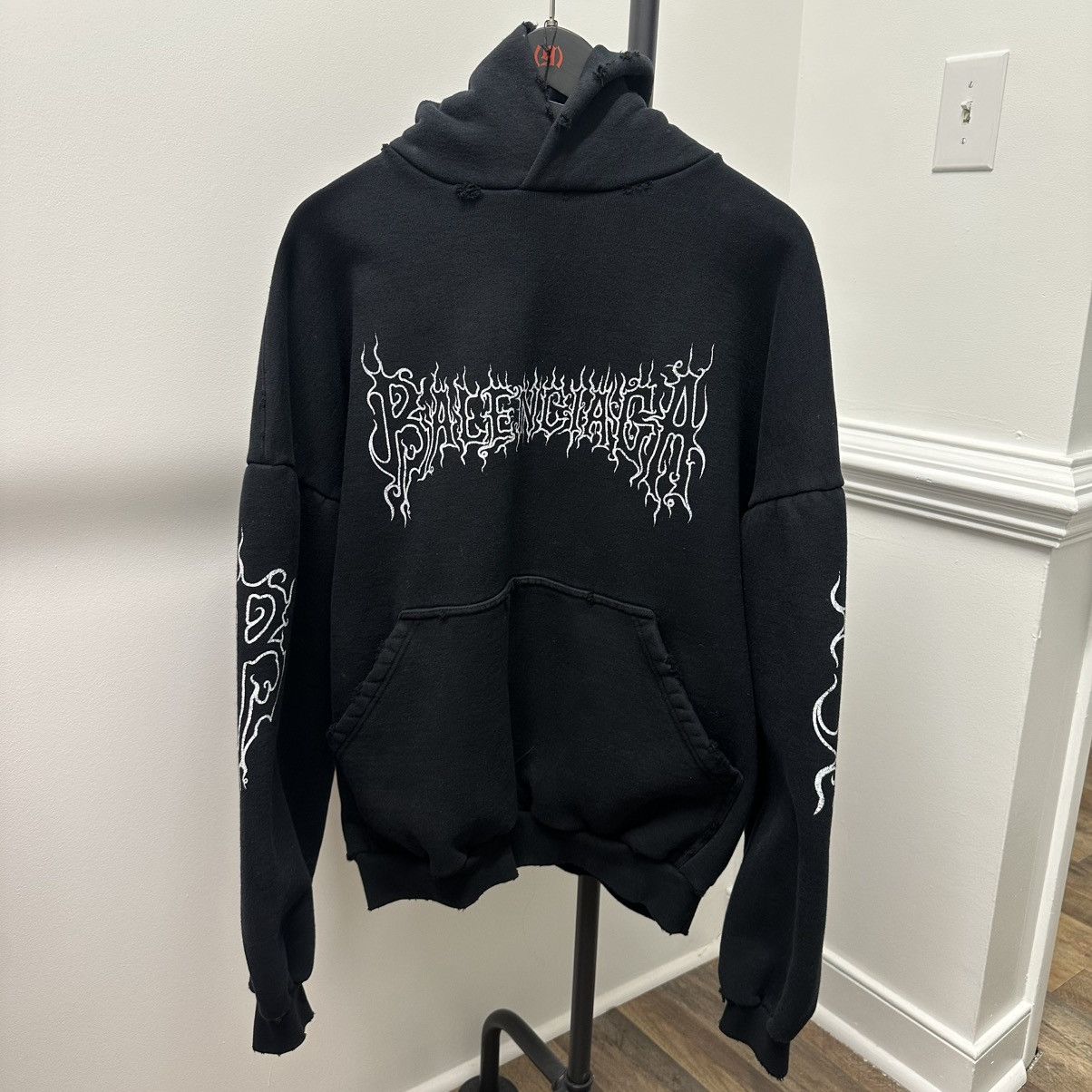Balenciaga Balenciaga Heavy Darkwave Hoodie Size US M / EU 48-50 / 2 - 1 Thumbnail
