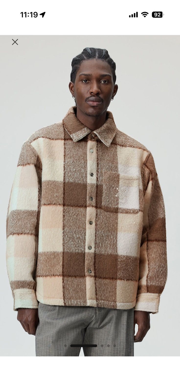 Kith Kith Brushed Plaid Sheridan Shirt Jacket Size US L / EU 52-54 / 3 - 3 Thumbnail