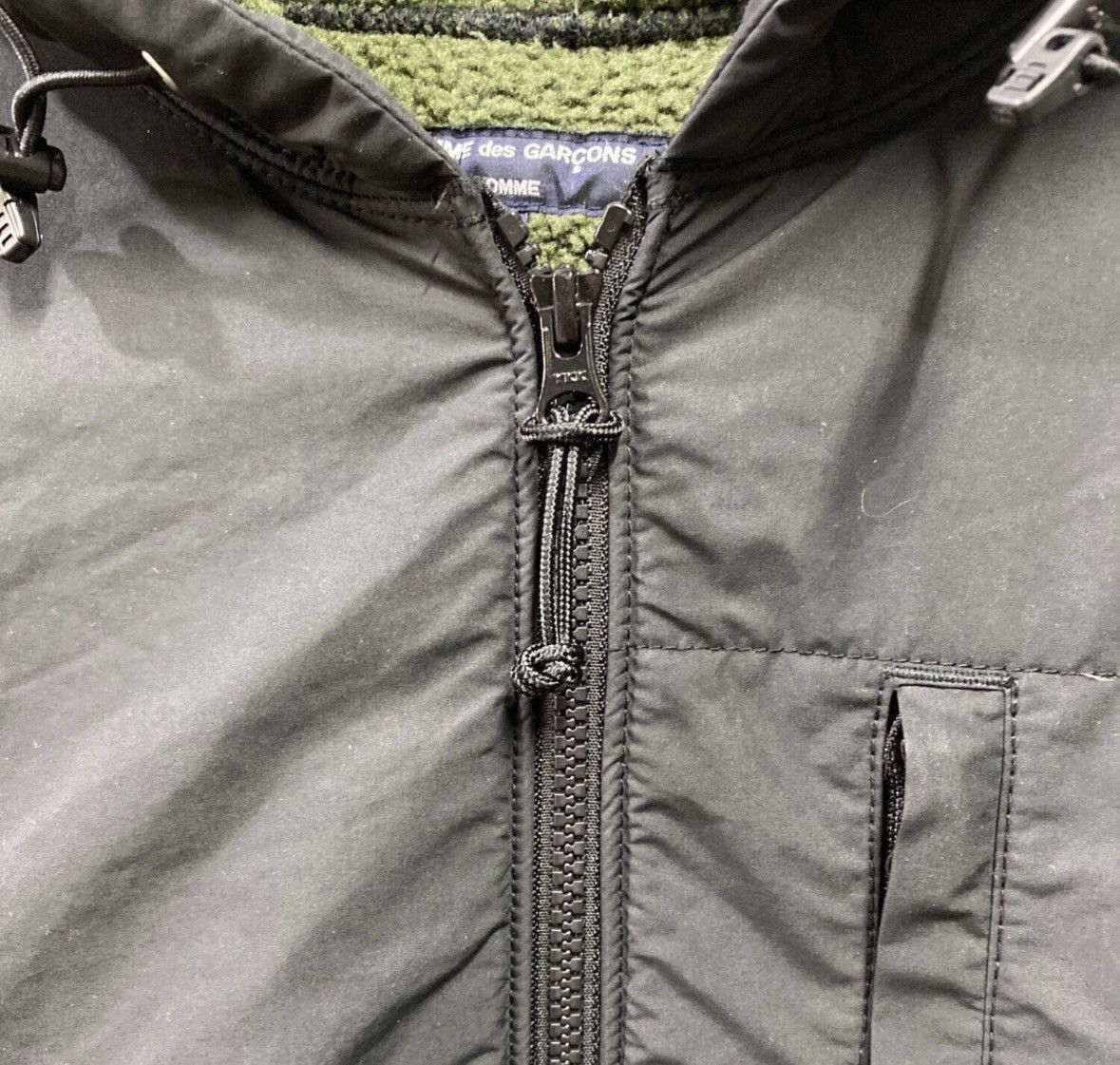 Comme des Garcons Homme Comme des Garcons Homme Polartec Fleece Jacket Olive L Size US L / EU 52-54 / 3 - 3 Thumbnail