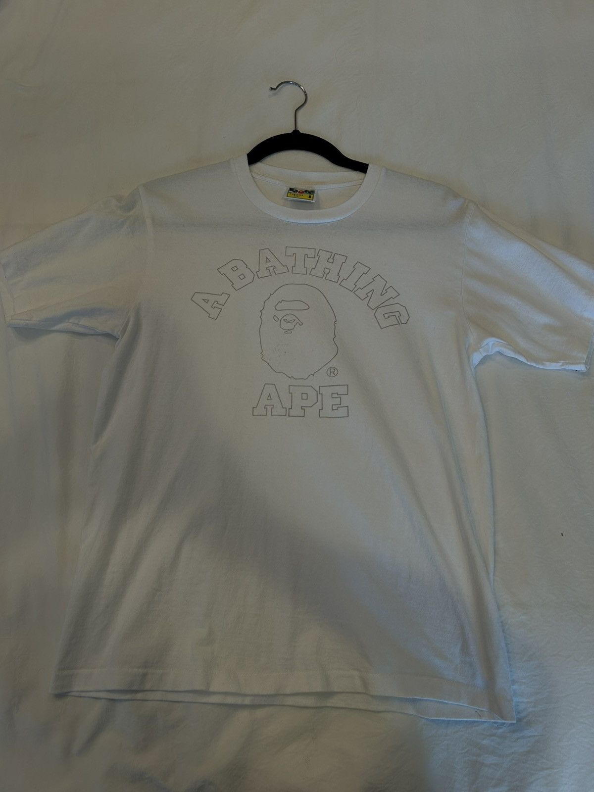 Bape White BAPE T-Shirt Size US S / EU 44-46 / 1 - 1 Thumbnail