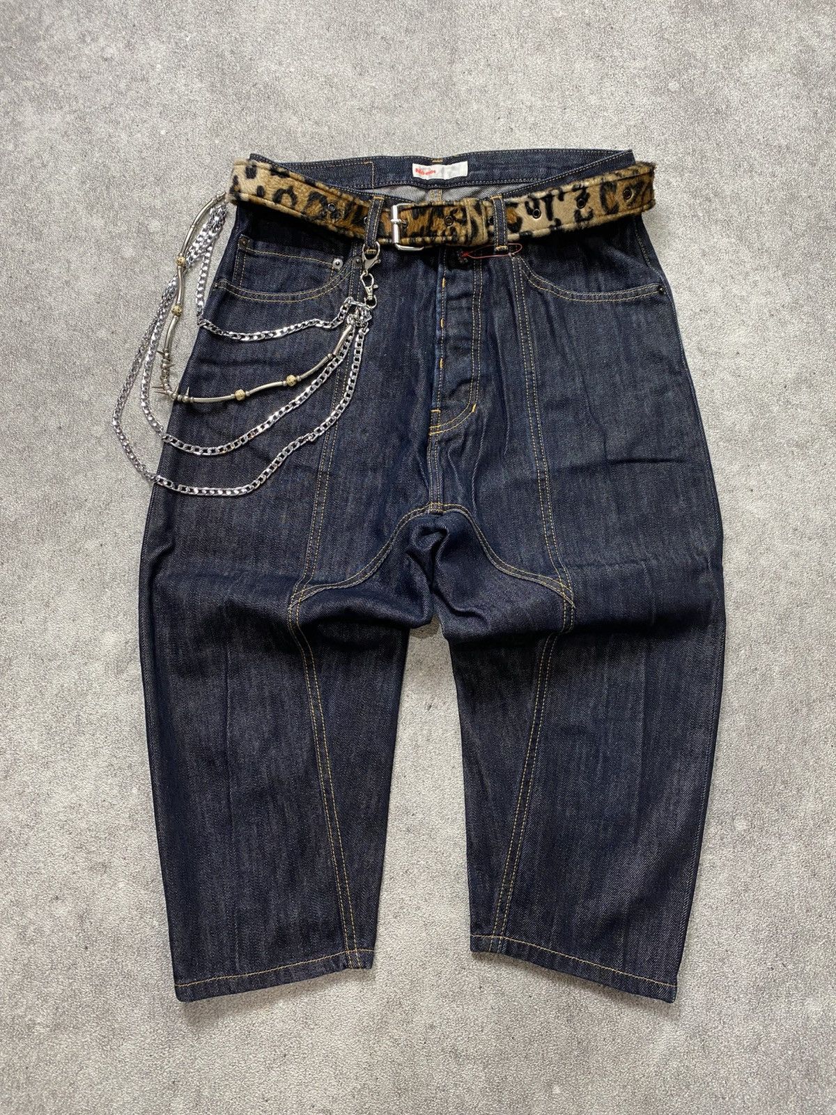 Issey Miyake × Japanese Brand × Ne-Net RARE Ne-net denim button up jort pant Size US 30 / EU 46 - 1 Thumbnail
