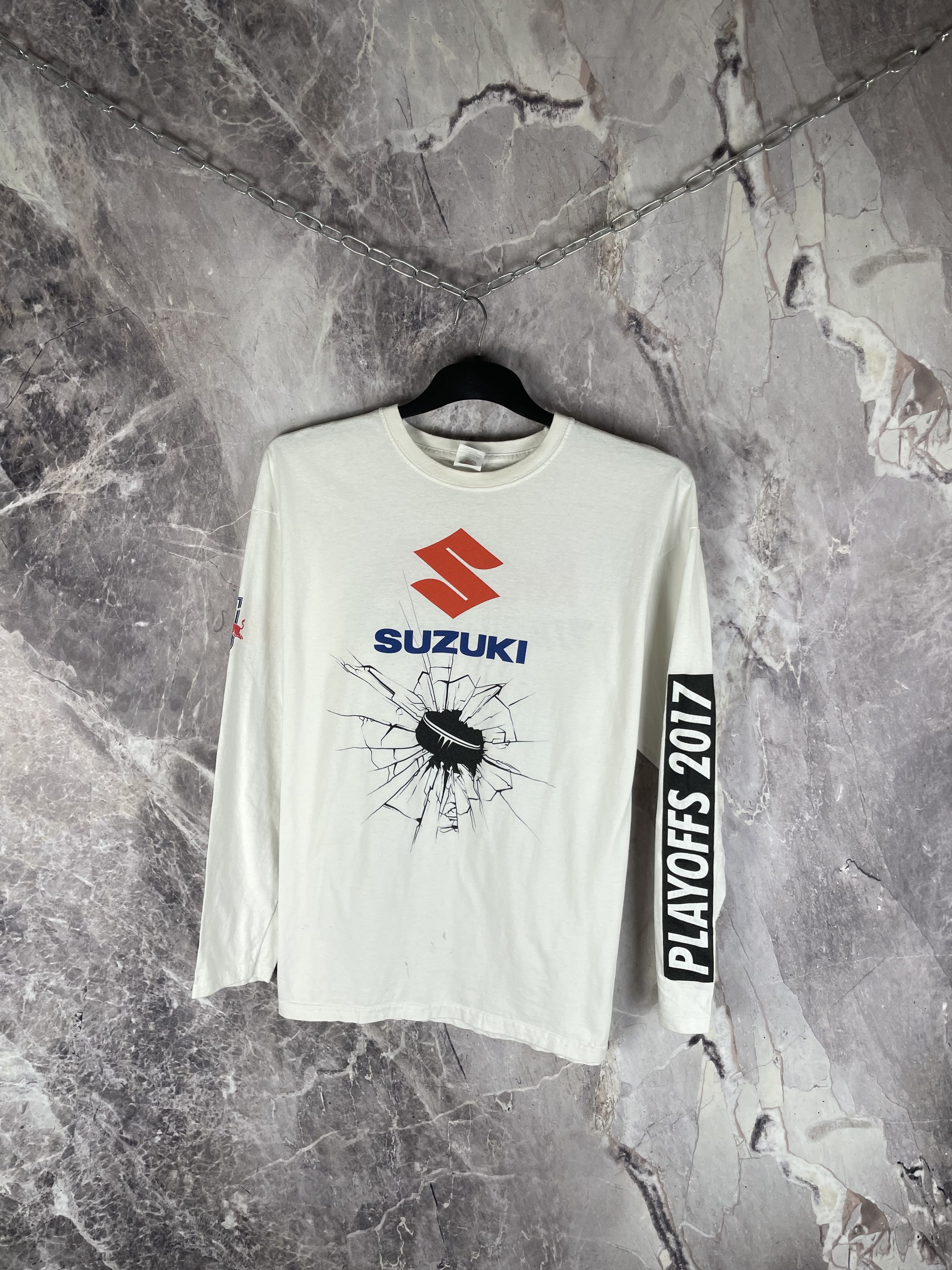 Red Bull Vintage Suzuki Red Bull Longsleeve Size US XL / EU 56 / 4 - 2 Thumbnail