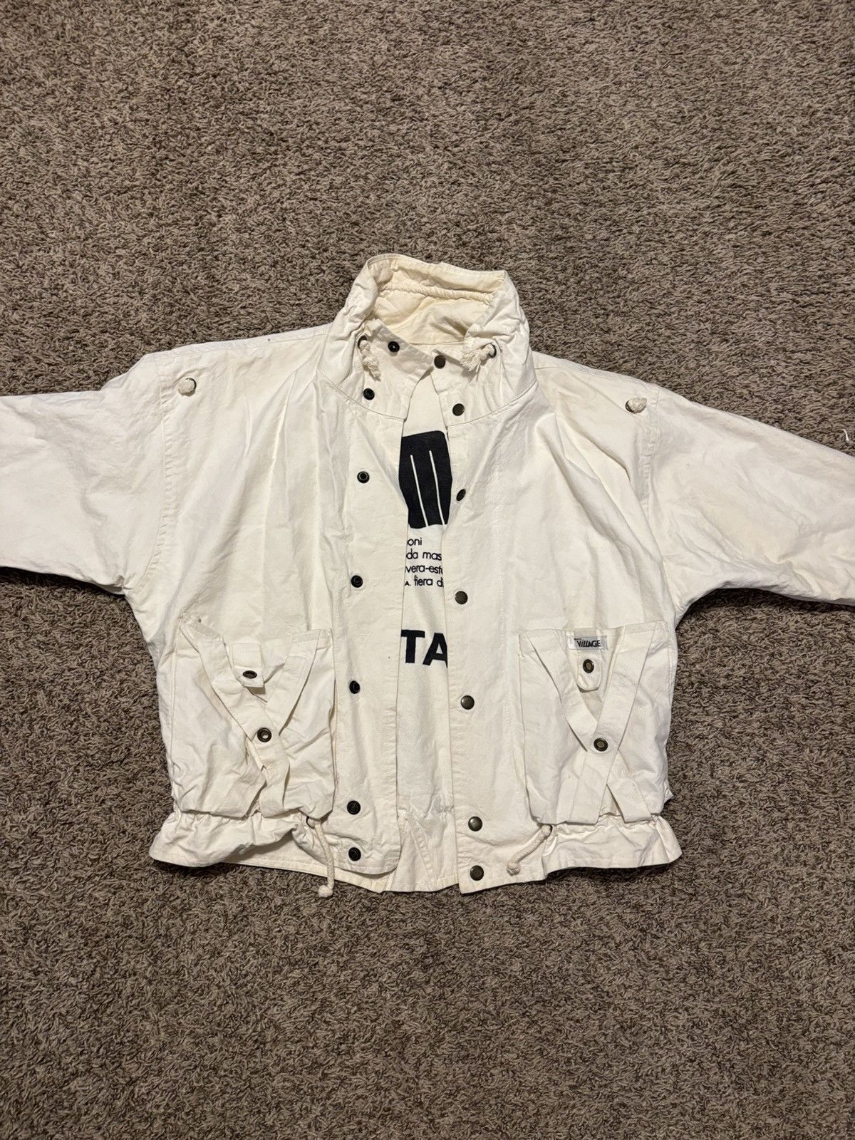 Other White Jomo Fantasia Windbreaker Jacket Size US S / EU 44-46 / 1 - 1 Thumbnail