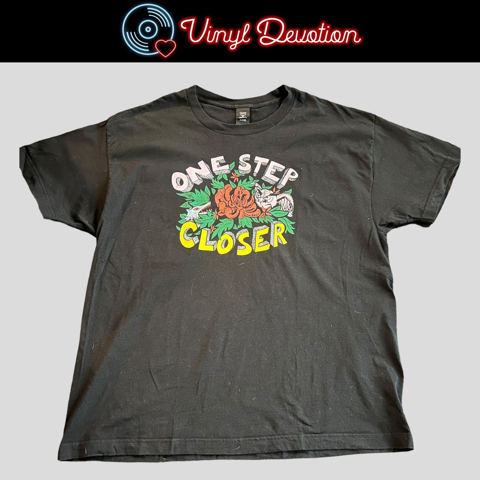 Band Tees One Step Closer Hardcore Band Wolf / Owl T-Shirt Size XL Size US XL / EU 56 / 4 - 1 Thumbnail