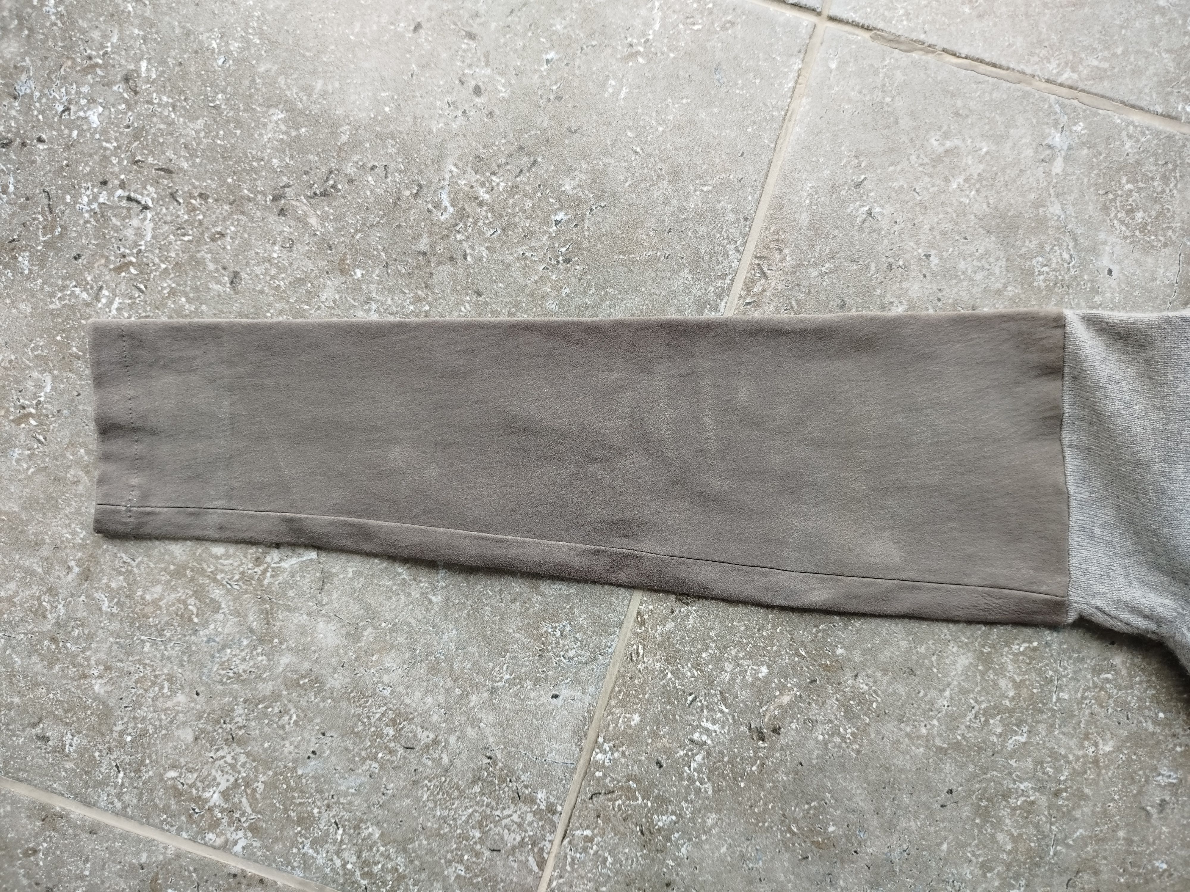 Brunello Cucinelli Pullover Sweater Cashmere Leather Sleeves Size L-XL Size L / US 10 / IT 46 - 13 Thumbnail