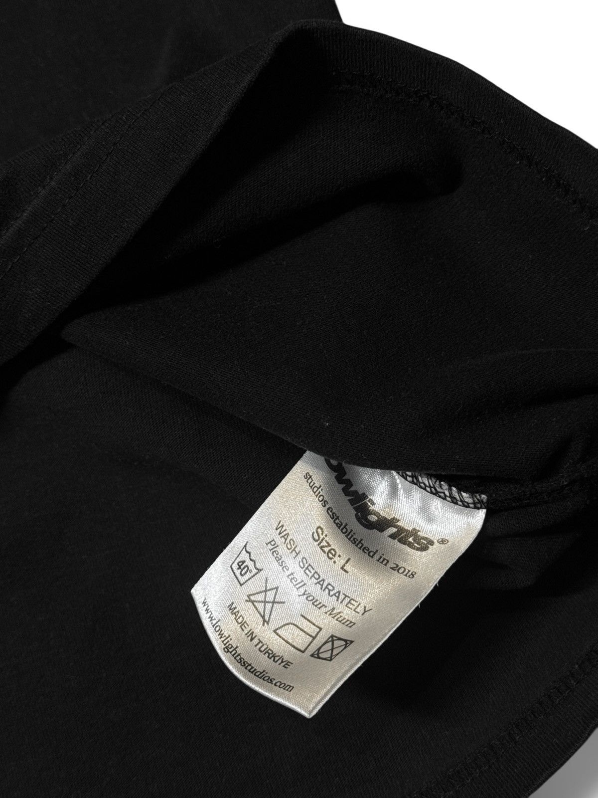 Low Light Studios Low Lights Studios T-Shirt Black Y2K Streetwear Size US L / EU 52-54 / 3 - 4 Thumbnail