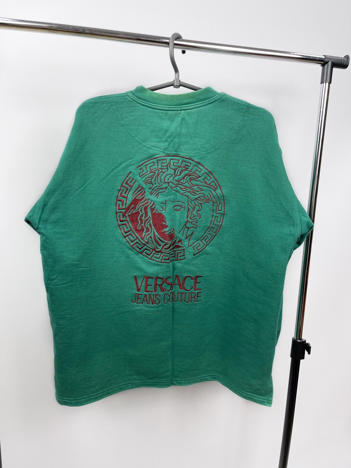 Versace Jeans Couture Sweatshirt Vintage 90s Size L Big Logo