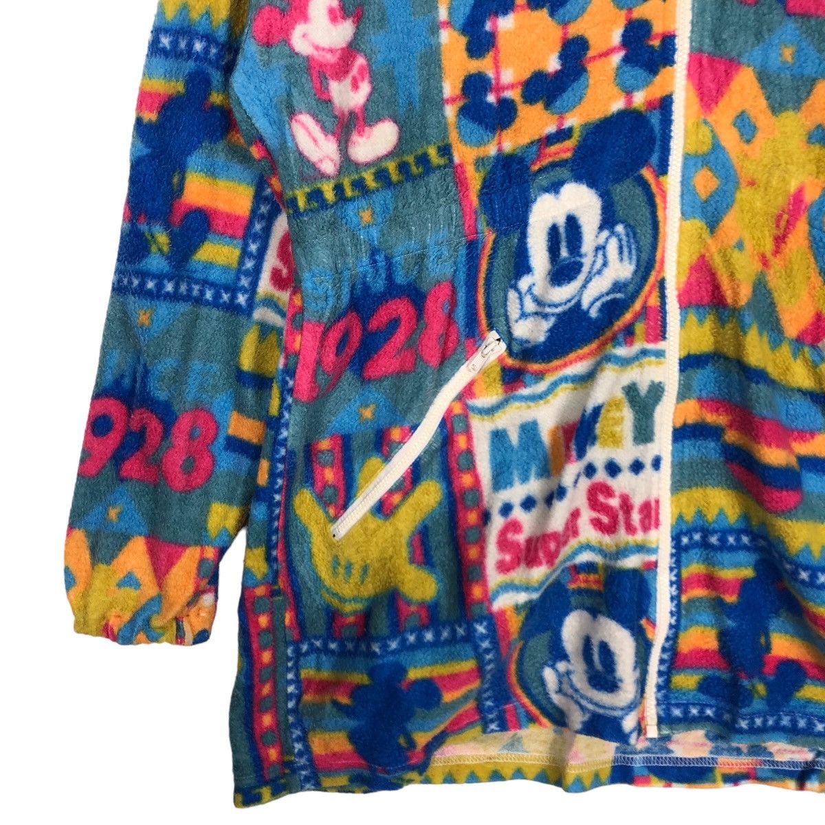 Japanese Brand 🔥Vtg Mickey Mouse Full Print Zipper Jacket Size US S / EU 44-46 / 1 - 4 Thumbnail