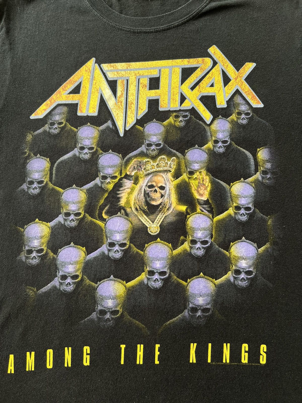 Band Tees Vintage 2017 Anthrax Among The Kings Thrash Metal Band Size US M / EU 48-50 / 2 - 4 Thumbnail