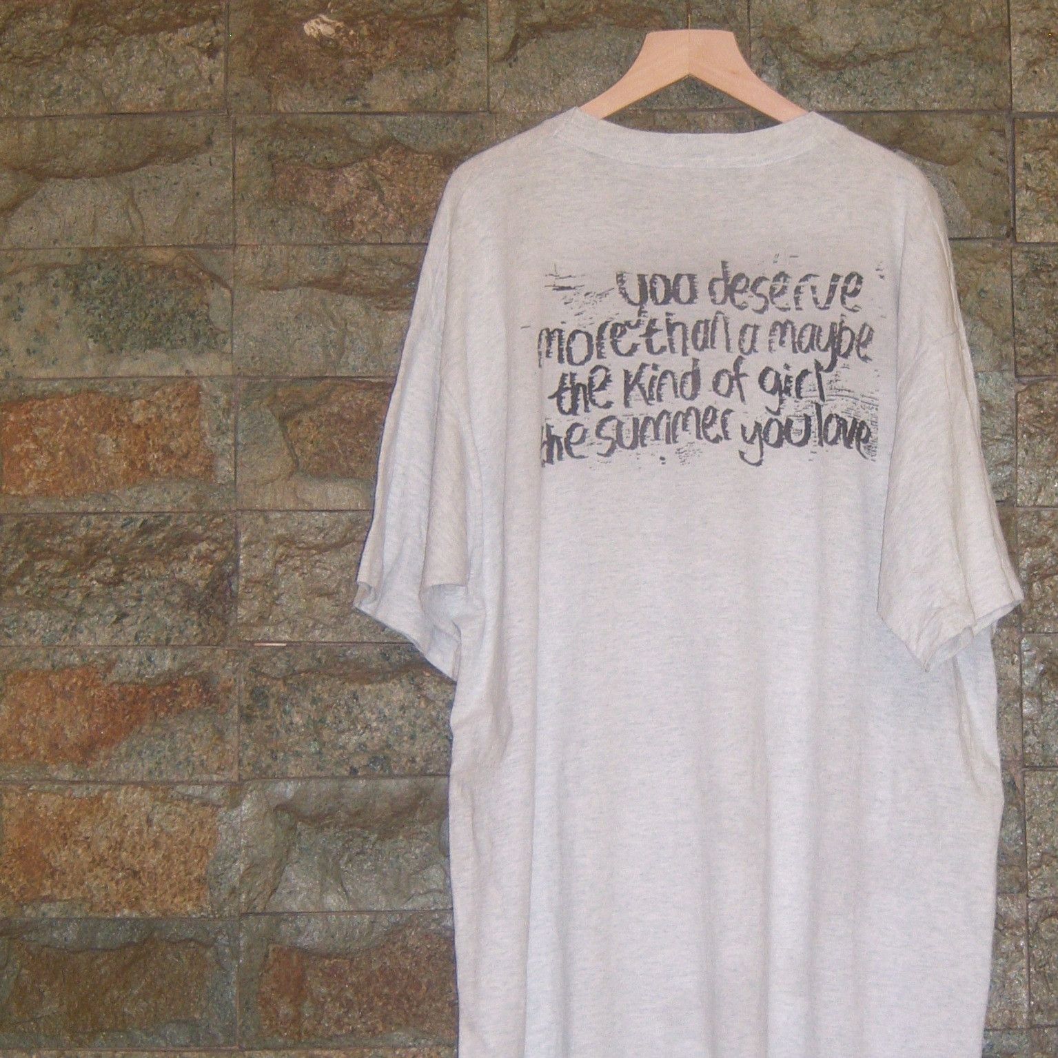 Band Tees × Vintage 90s St Christopher You Deserve More Than A Maybe Size US XL / EU 56 / 4 - 12 Thumbnail