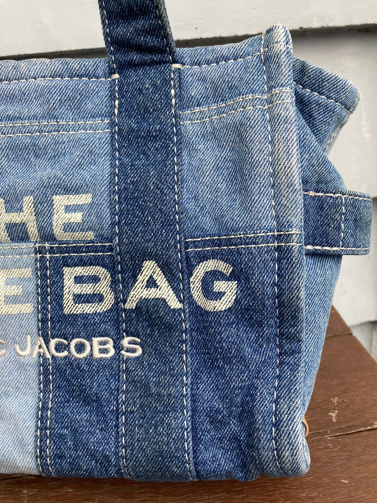 Designer × Vintage The Tote Bag Denim Jeans Material Size ONE SIZE - 4 Thumbnail