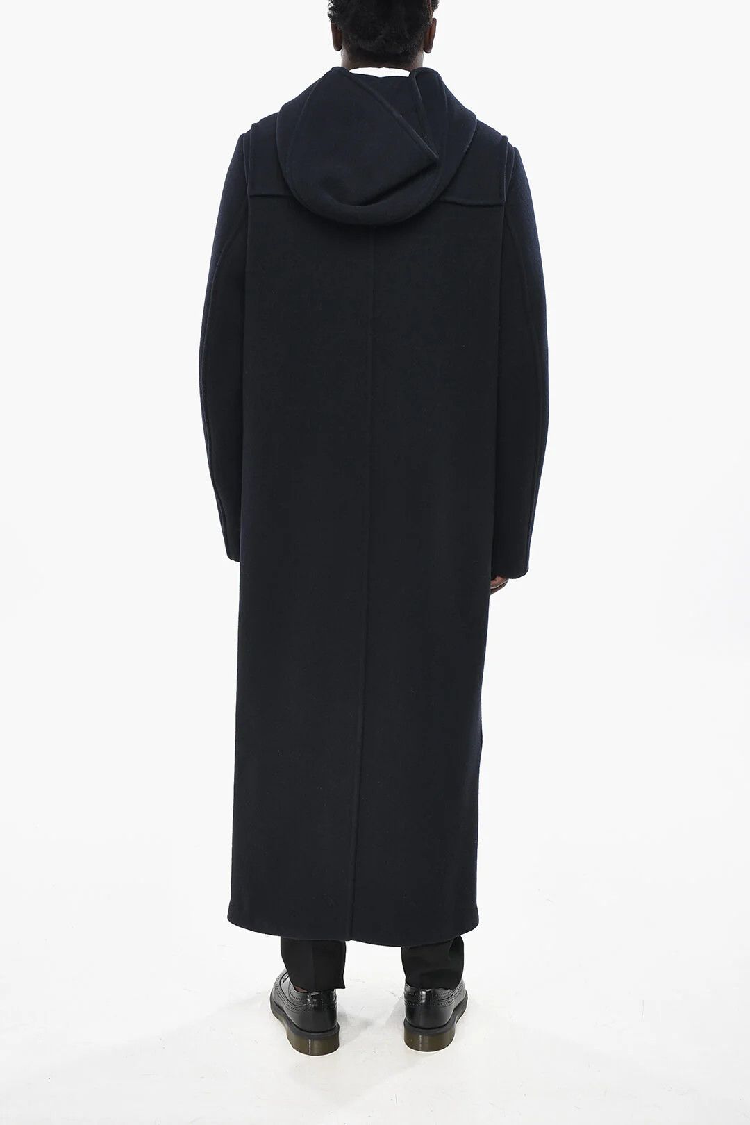 Prada og1mm0426 Toggles & Hood Wool Coat in Blue Size US M / EU 48-50 / 2 - 2 Thumbnail