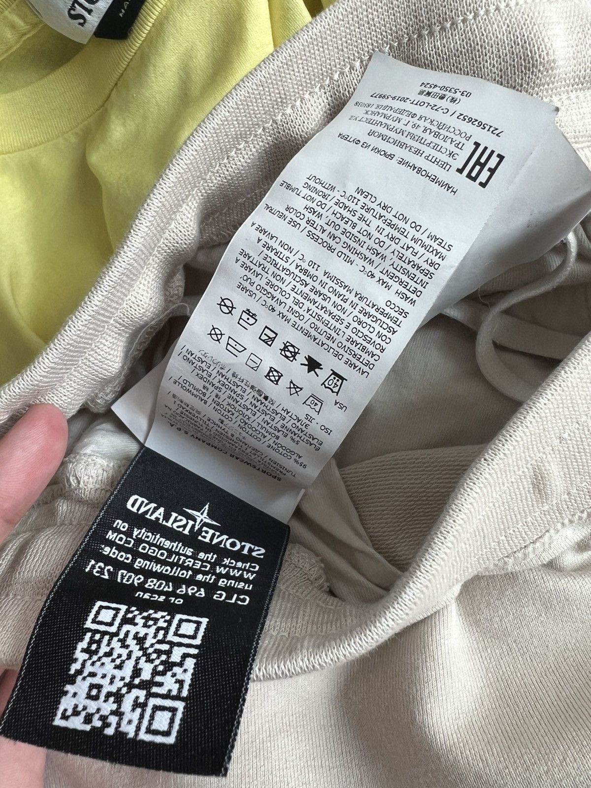 Stone Island Stone island beige joggers / sweatpants Size US 38 / EU 54 - 8 Thumbnail