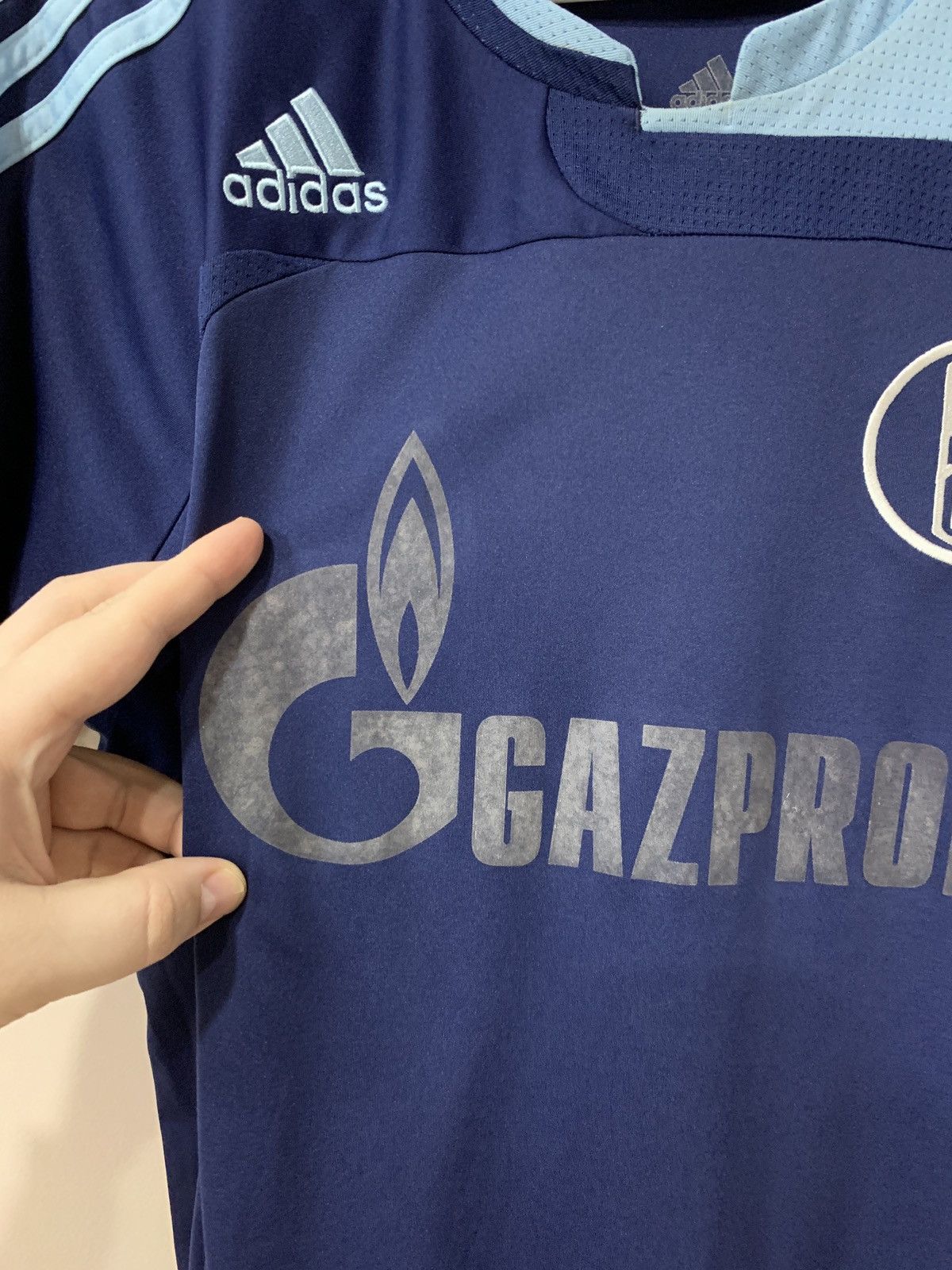 Adidas Schalke 04 2008 Third Football Shirt Adidas Soccer Jersey S Size US S / EU 44-46 / 1 - 8 Thumbnail