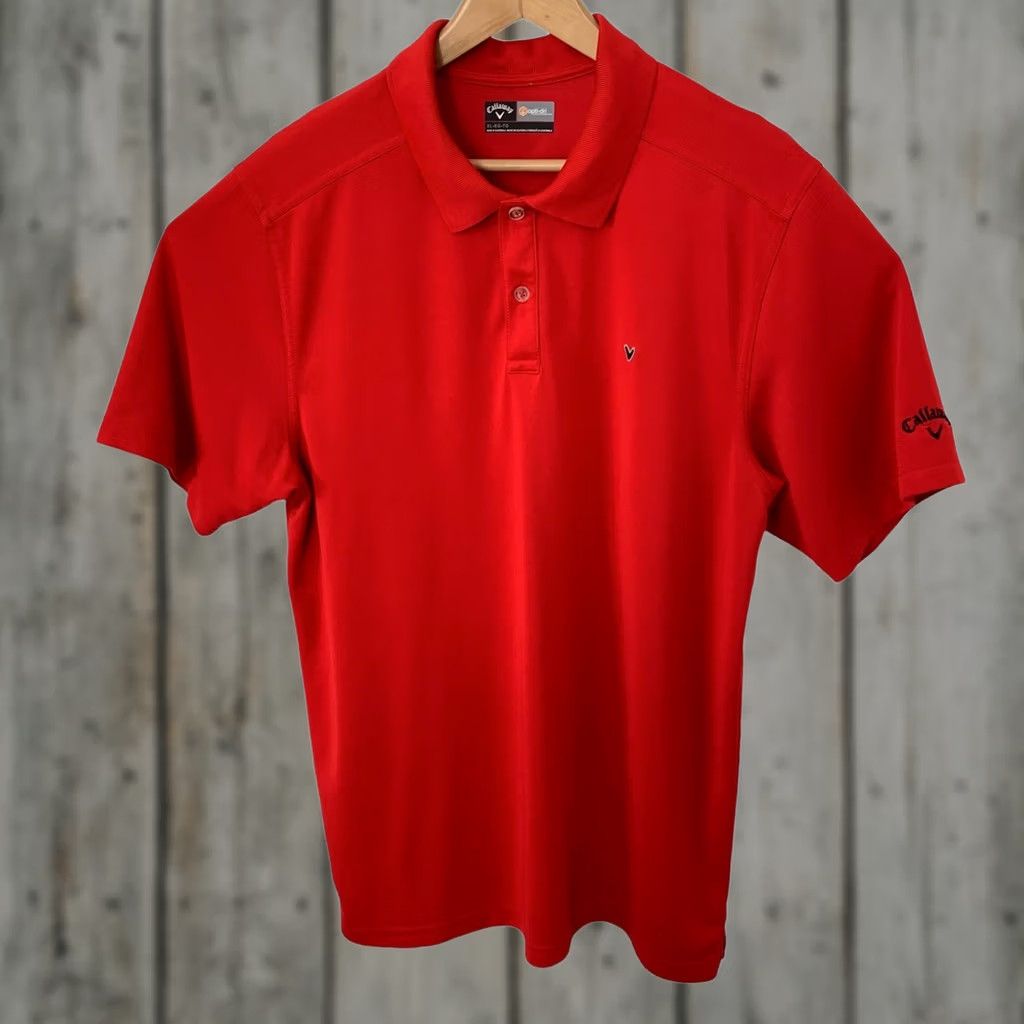 Callaway Callaway Polo Shirt Mens XL Red Opti Dri Moisture Wicking Lightweight Golf Sports Shirt Size US XL / EU 56 / 4 - 1 Thumbnail