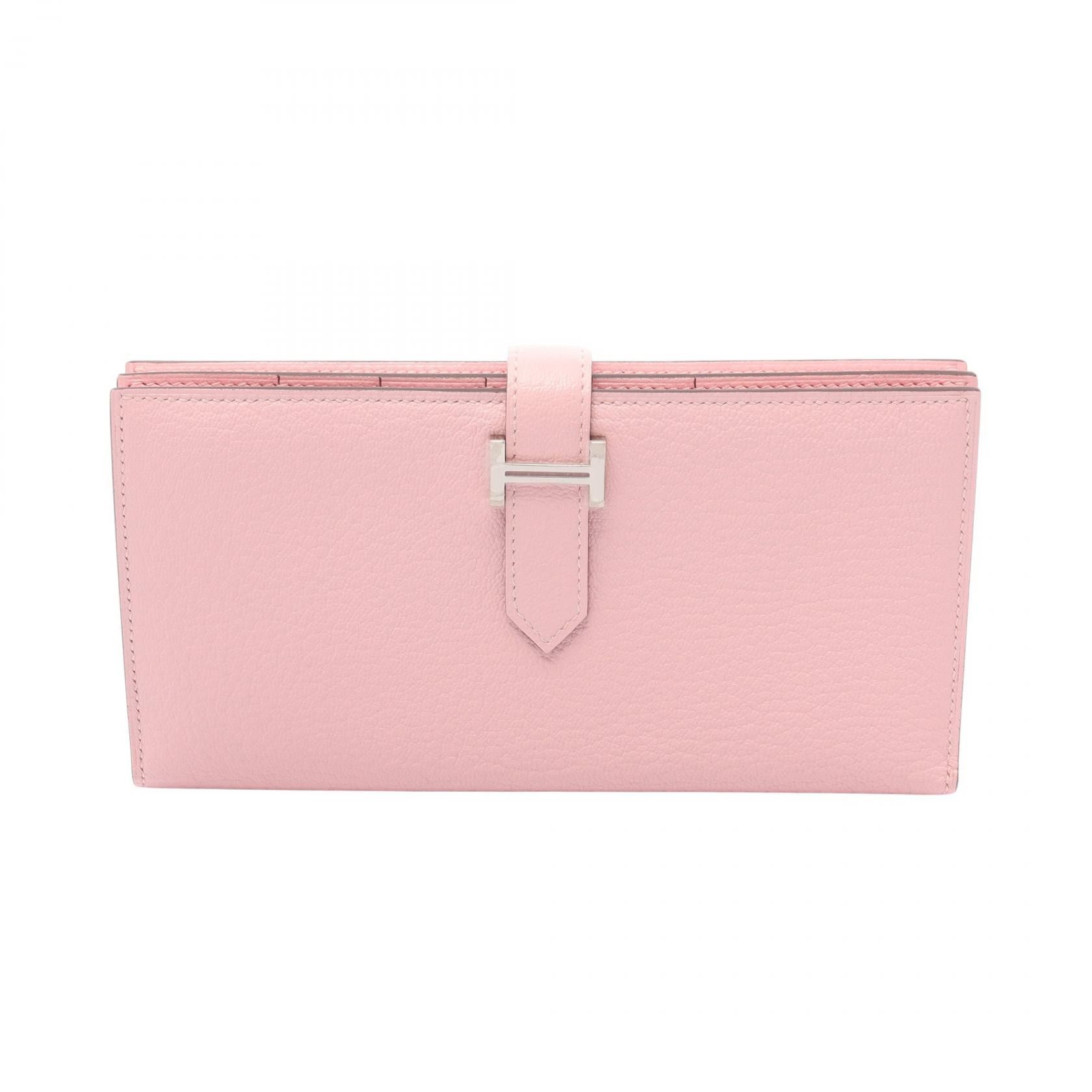 Hermes Hermes Hermes Bearn Soufflet Chevre Long Wallet Leather Long Wallet Stamp D (2019) DUTY FREE for USA Size ONE SIZE - 1 Thumbnail