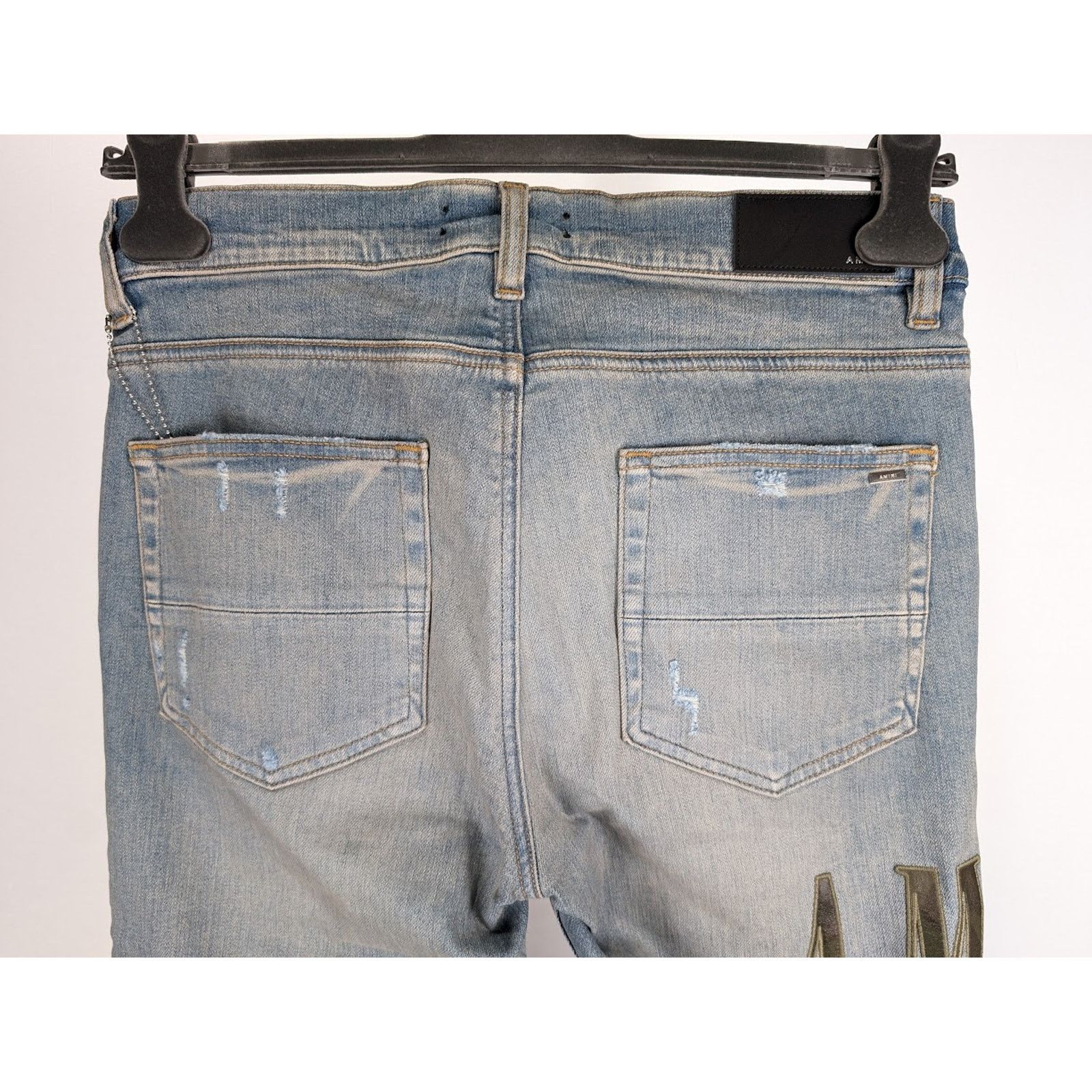 Amiri o1rshd1 Q:3 / Core Applique Jeans in Clay Indigo Size US 36 / EU 52 - 17 Thumbnail