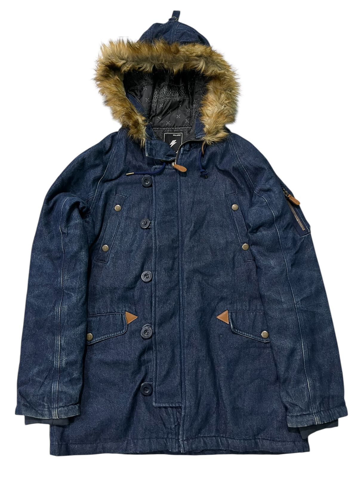 X-Girl X-Girl Fur Denim Fur Parka Jacket Size M / US 6-8 / IT 42-44 - 2 Thumbnail