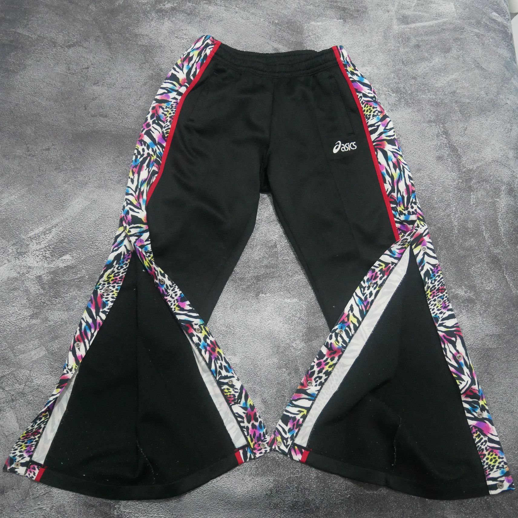 Asics × Japanese Brand Vtg Asics Track Pants 2 Side Button Size US 32 / EU 48 - 1 Thumbnail