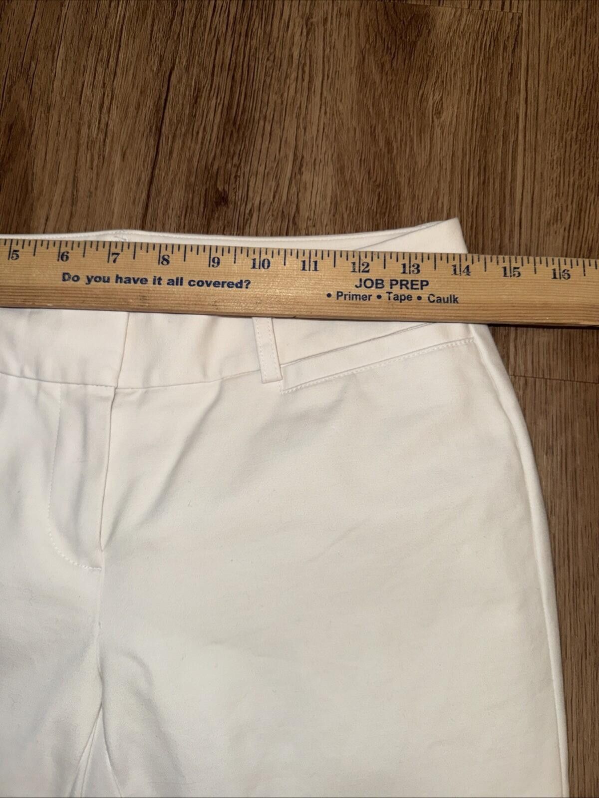 Brooks Brothers Brooks Brothers Ankle Pants Womens White Lucia Fit Stretch Size 26" / US 2 / IT 38 - 3 Thumbnail