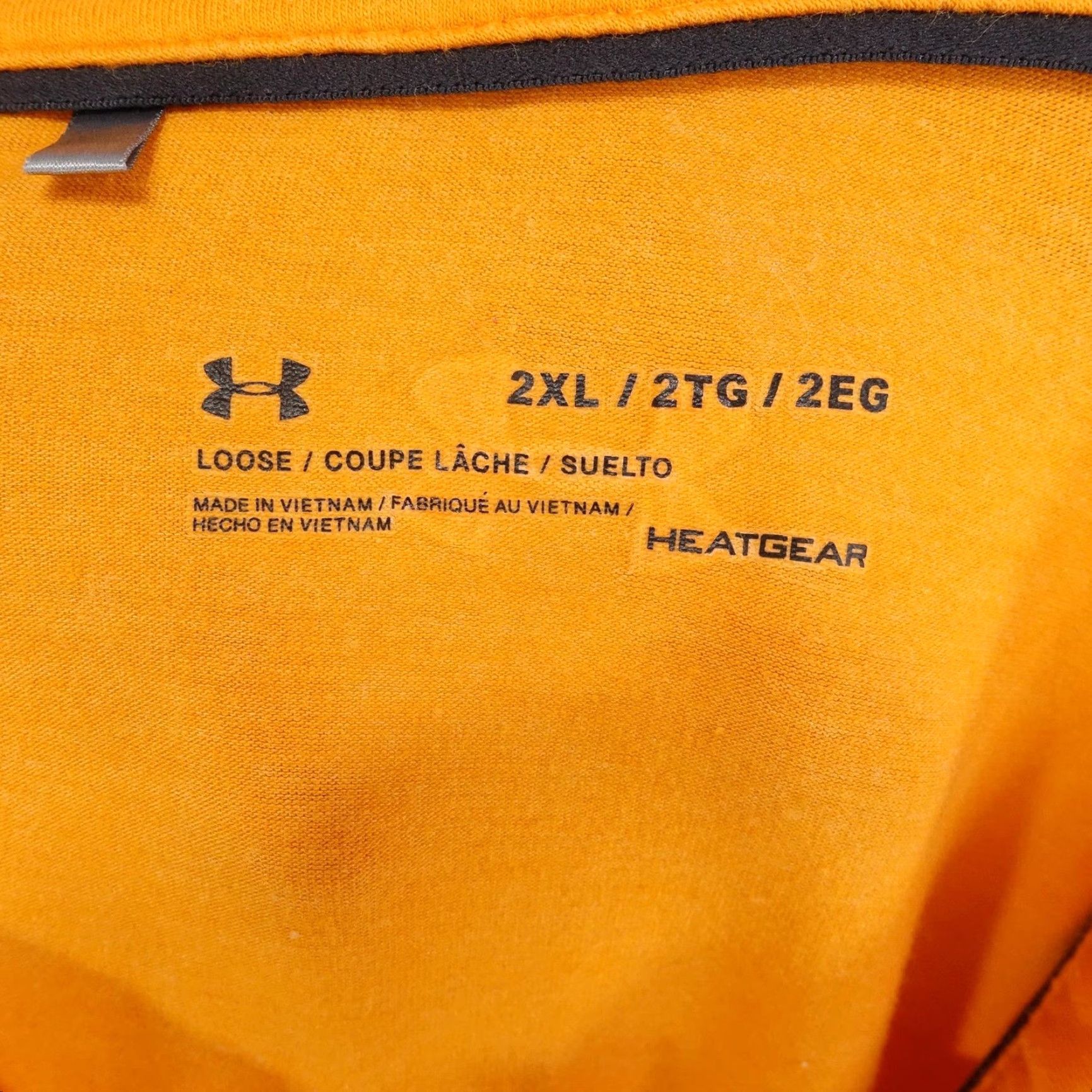 Under Armour Under Armour Shirt Mens 2XL Orange HeatGear Polo Short Sleeve Cotton Polyester Spandex Breathable Moisture Wicking Size US XXL / EU 58 / 5 - 6 Thumbnail