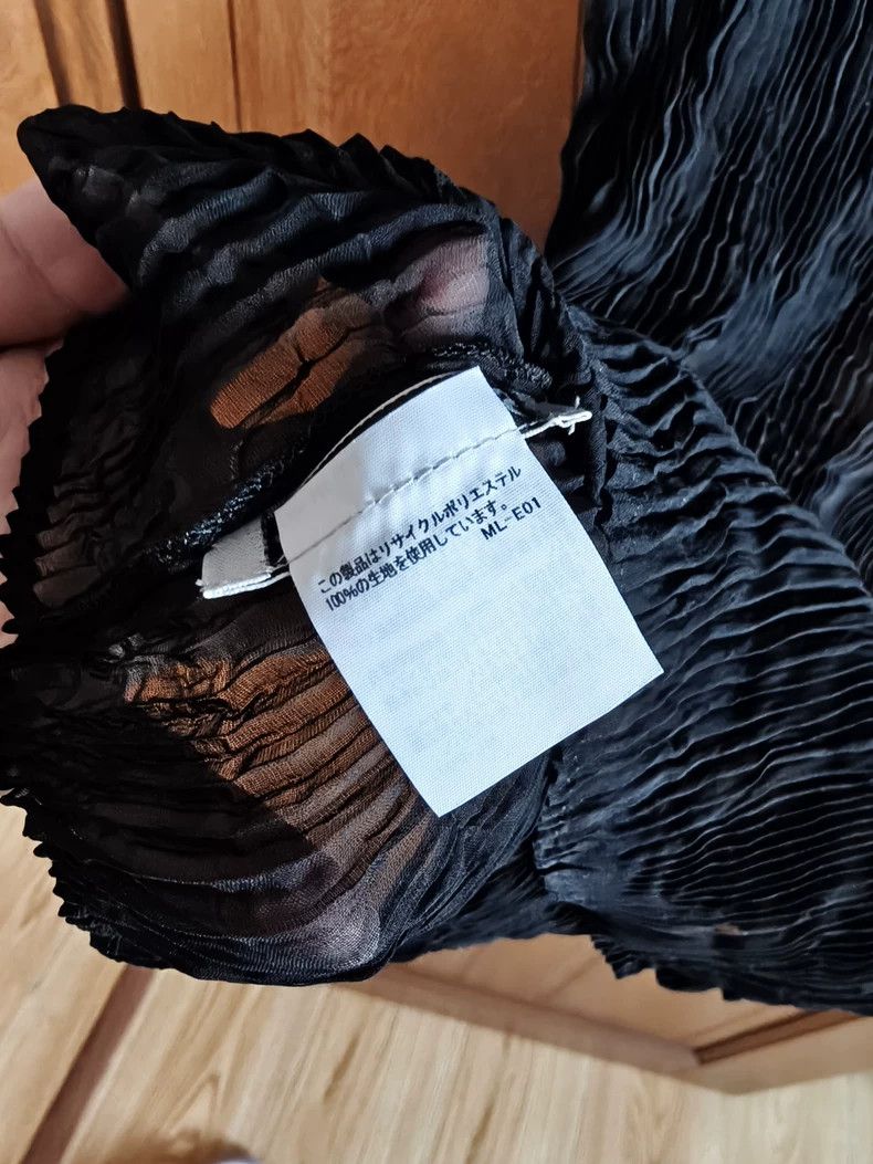 Issey Miyake Issey Miyake size:2 Black short-sleeved shirt with willow Size XS / US 0-2 / IT 36-38 - 5 Thumbnail