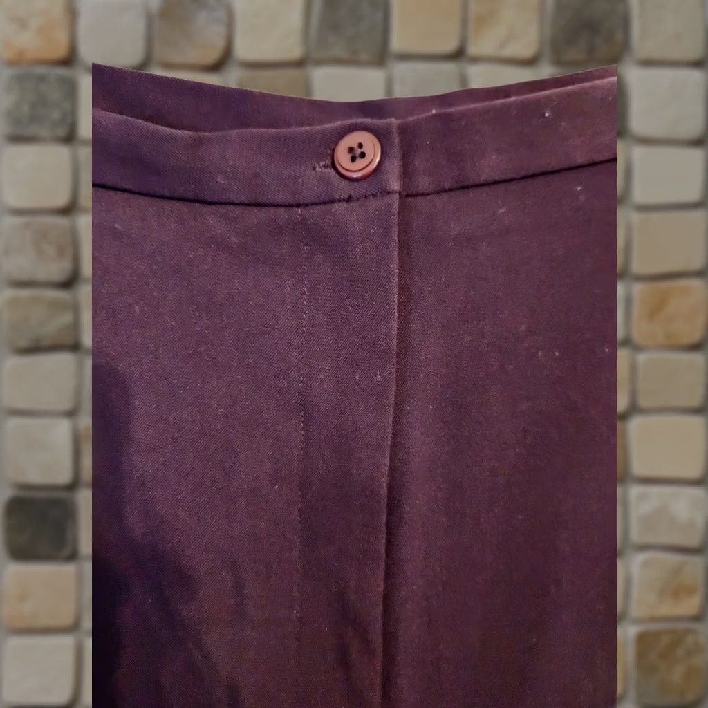 Bob Mackie Bob Mackie Studio Purple Elastic Side Waist Dress Pants 28W Women Size 28" / US 6 / IT 42 - 1 Thumbnail