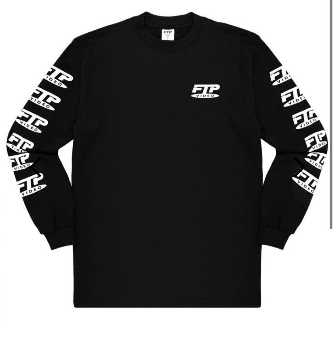 image of Fuck The Population Ftp Video L/s Tee Size XL Black, Men's