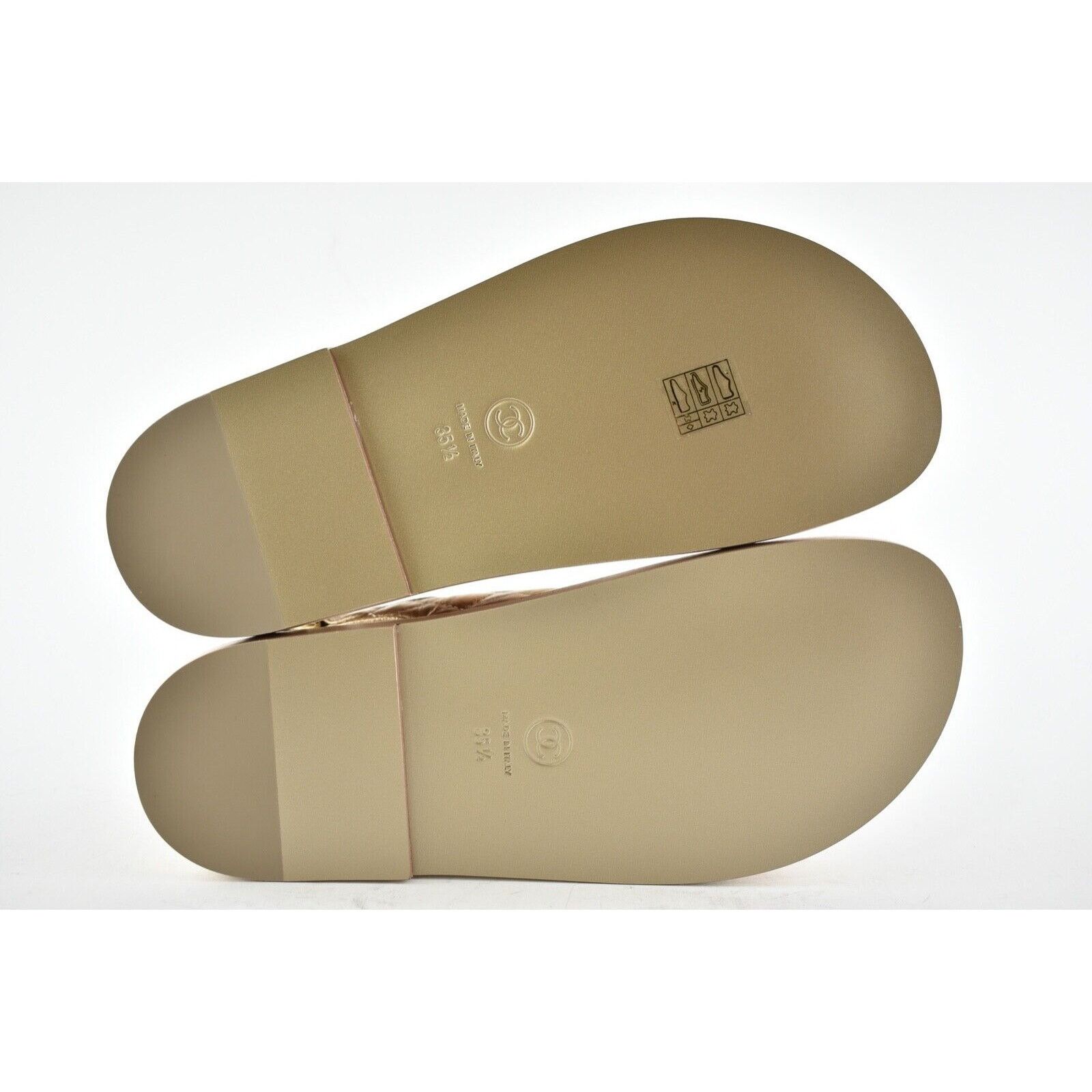 Chanel Chanel 21C Bronze Quilt Chain CC Logo Mule Slide Strap Flat Size US 5.5 / IT 35.5 - 12 Thumbnail