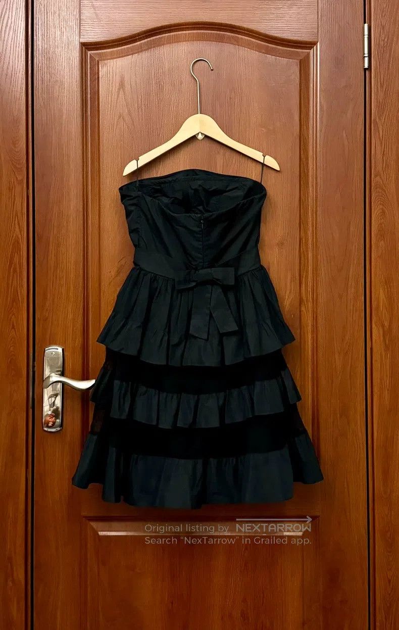 Valentino Valentino Black taffeta mesh patchwork dress Size XS / US 0-2 / IT 36-38 - 2 Thumbnail