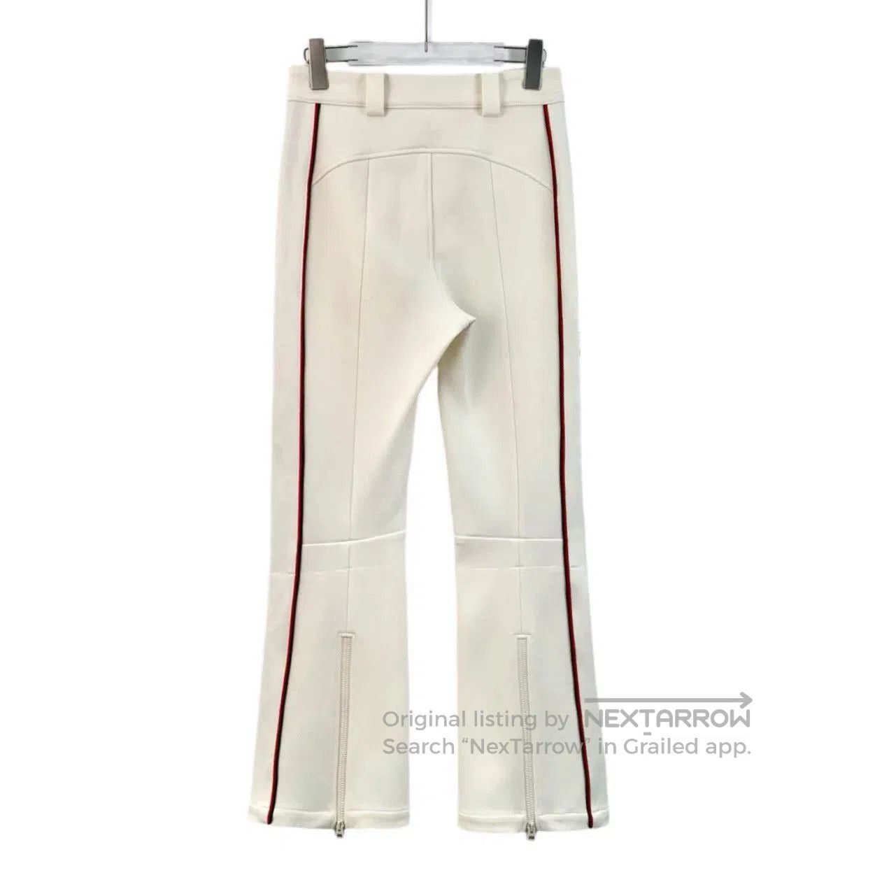 Dior christian dior white striped embroidered pants. Size US 38 / EU 54 - 2 Thumbnail