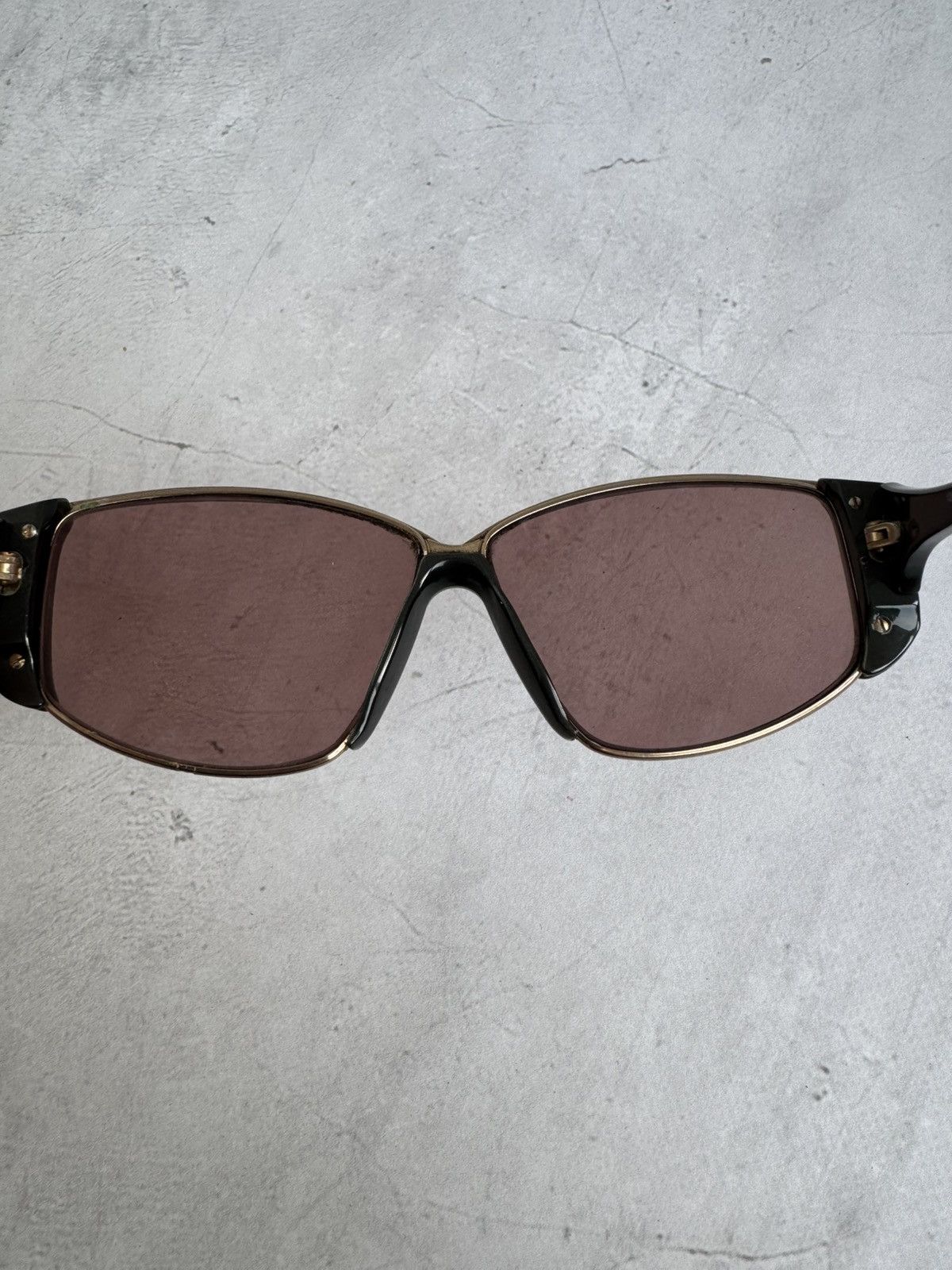 Gucci Gucci GG 2308 Sunglasses Black Frame Red Lenses Vintage Size ONE SIZE - 6 Thumbnail