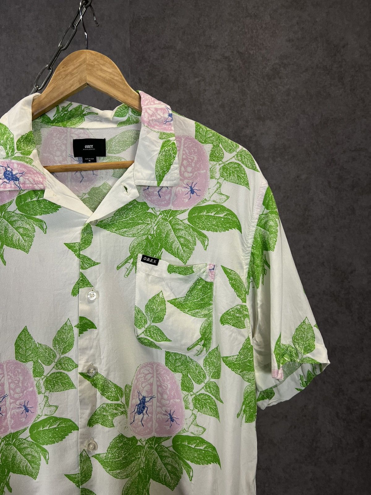 Obey Obey designer crazy Hawaiian shirt Size US M / EU 48-50 / 2 - 2 Thumbnail